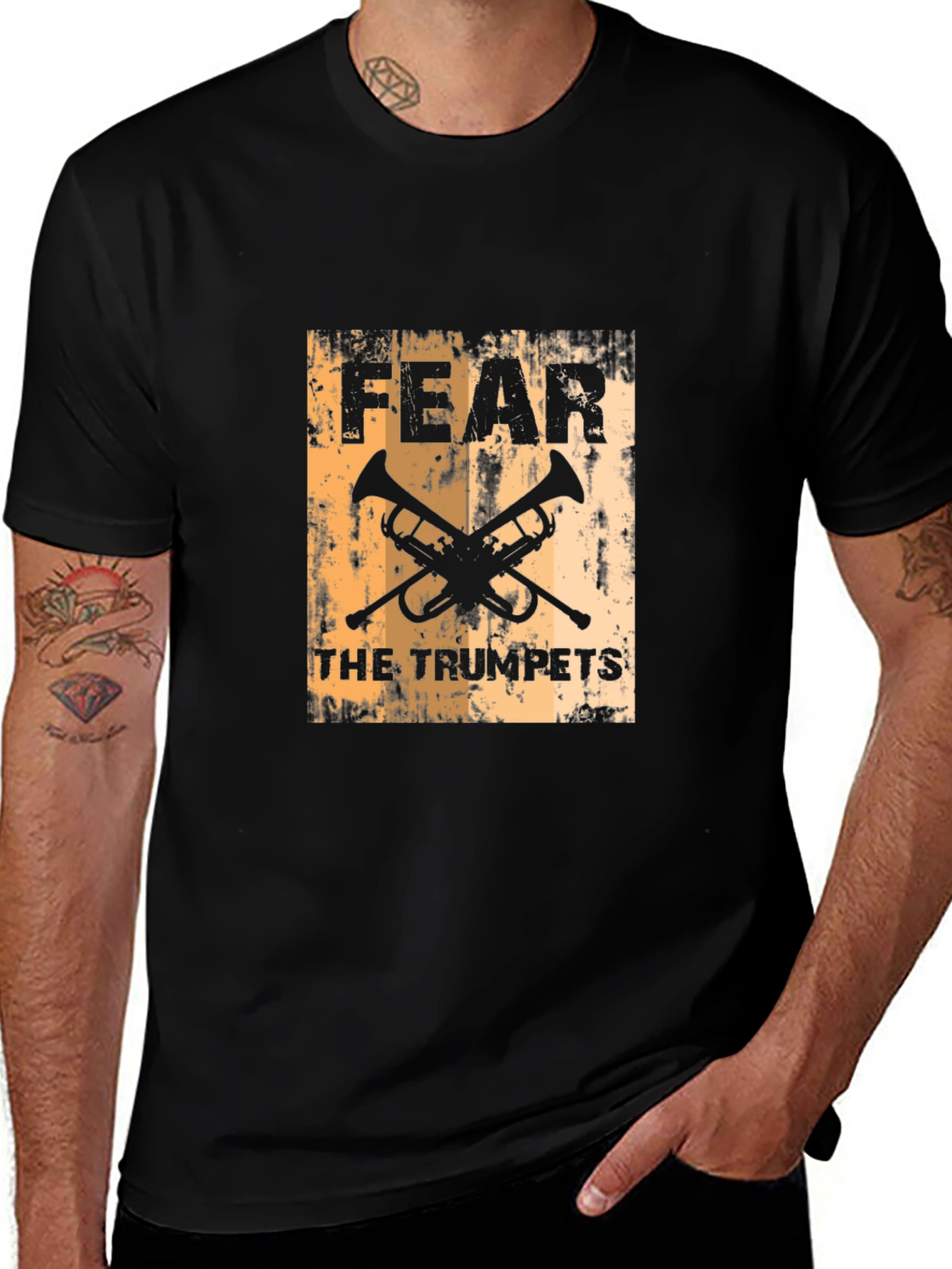 Variant 10 of Fear the Trumpets Black Graphic Tee