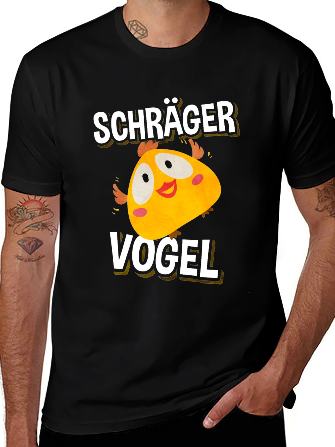 Variant 19 of Schräger Vogel Funny Bird Graphic Tee