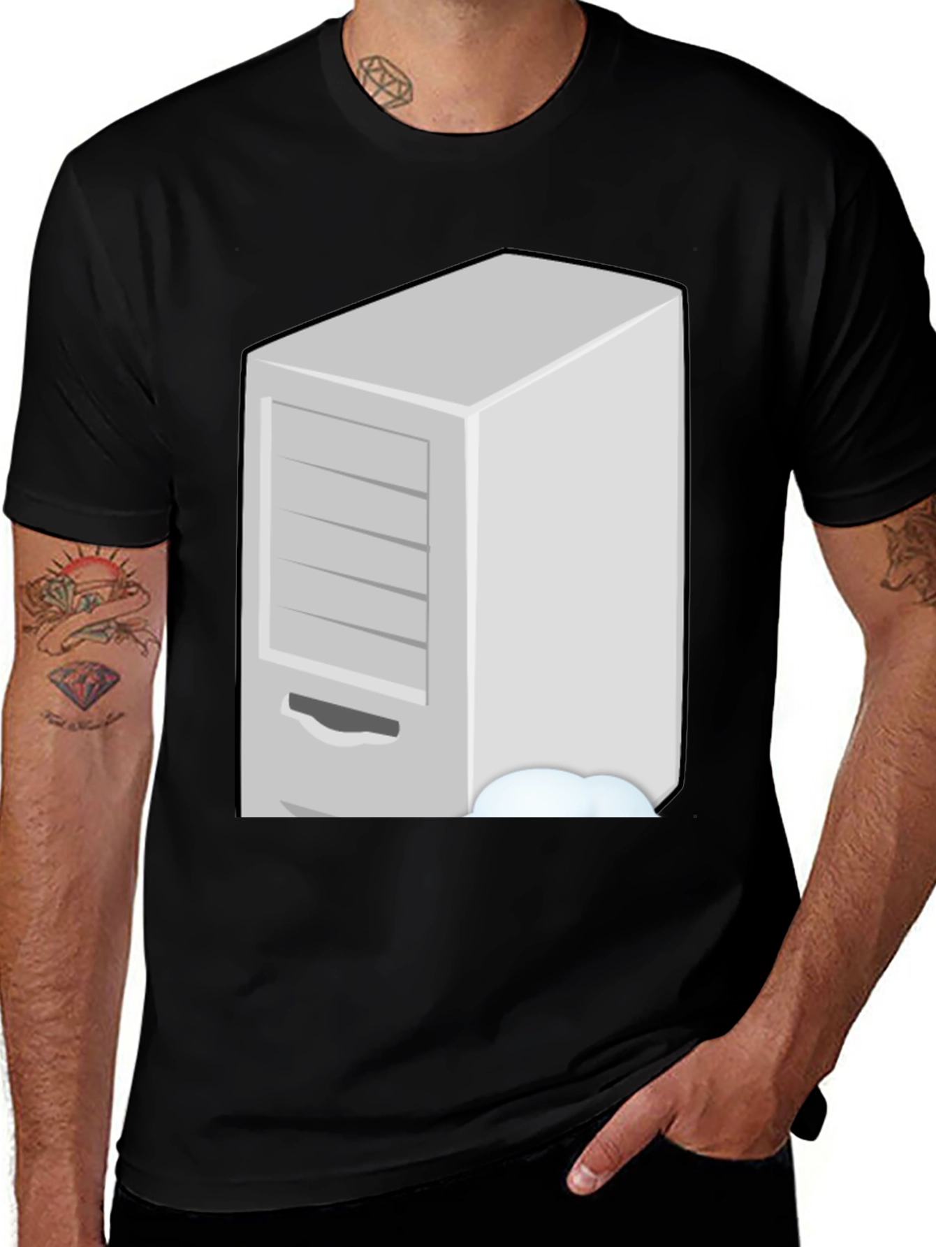 Variant 19 of Server Rack Humor Graphic Tee