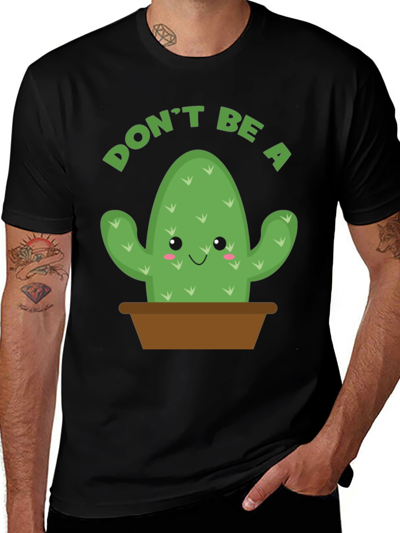 Variant 27 of Don't Be A Prick T-Shirt - Cactus Graphic Tee
