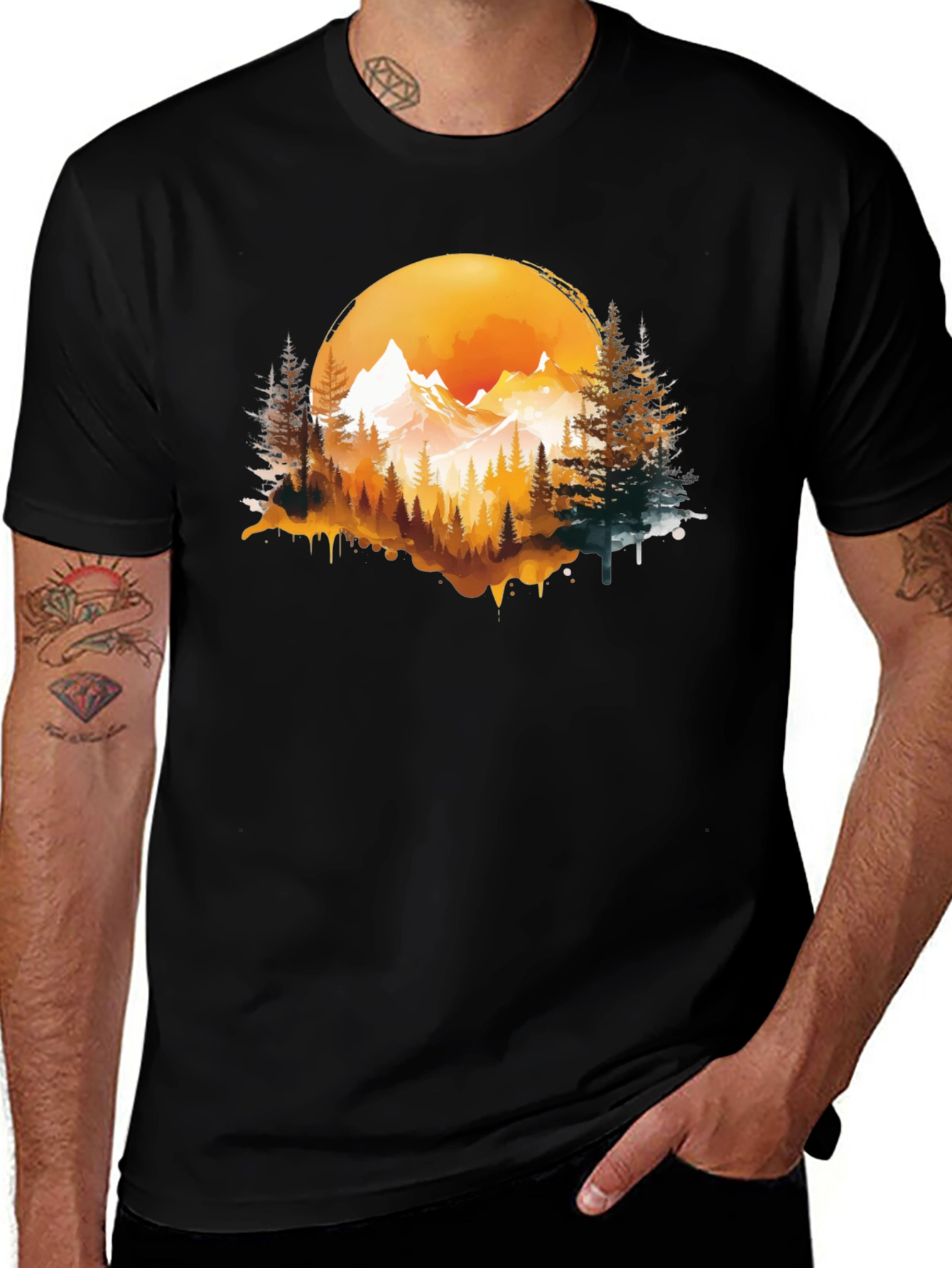 Variant 16 of Mountain Sunset Graphic Tee