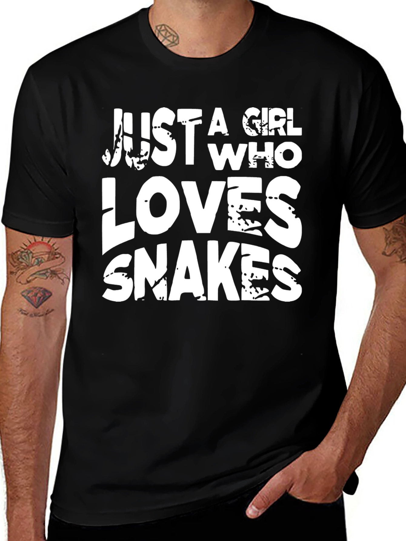 Variant 28 of Just A Girl Who Loves Snakes T-Shirt