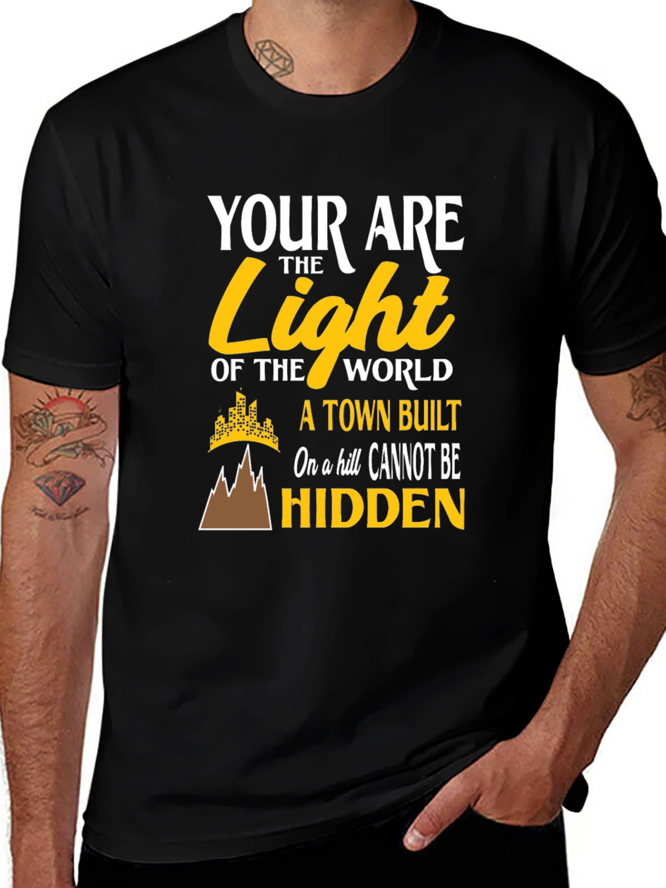 Variant 2 of Inspirational Light of the World Graphic Tee