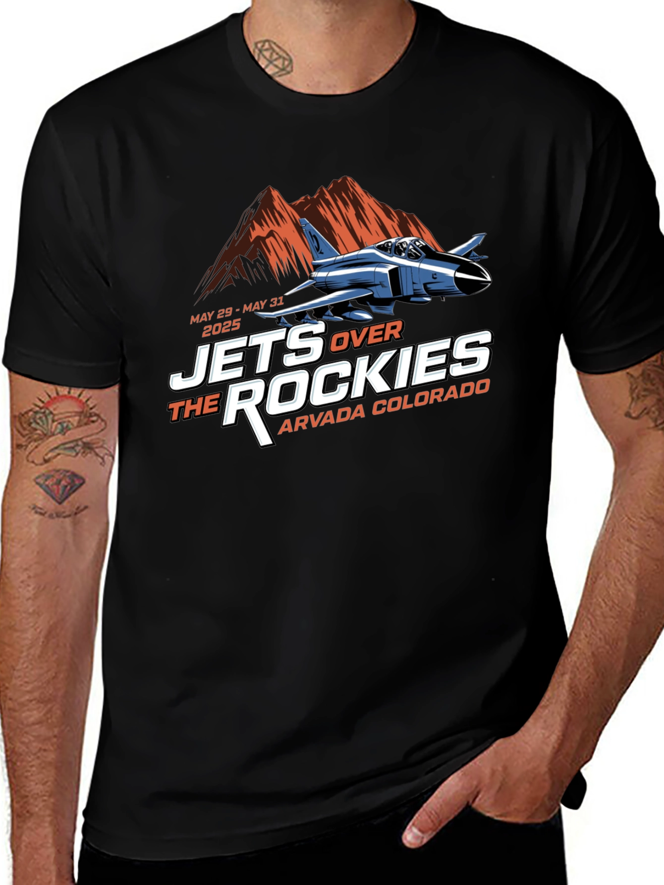 Jets Over the Rockies T-Shirt - Arvada Colorado Airshow 2025