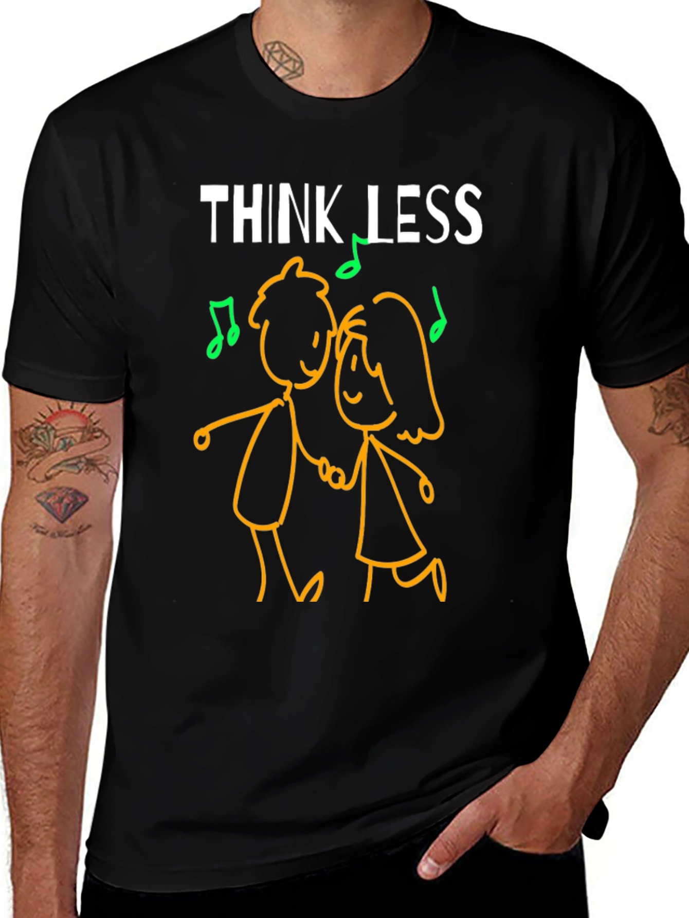 Variant 27 of Think Less Dancing Couple Graphic T-Shirt