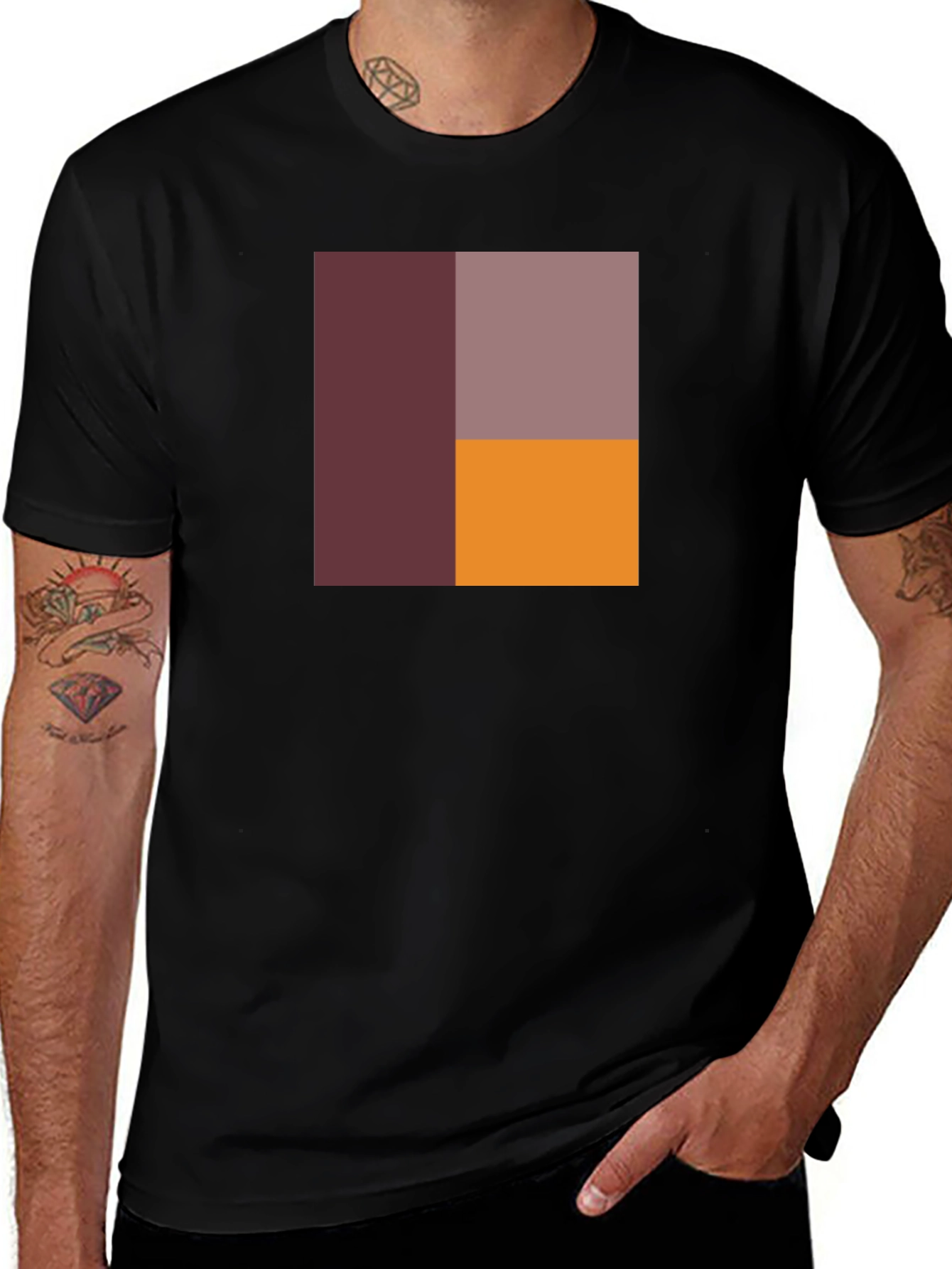 Variant 27 of Abstract Block Graphic Tee - Modern Art T-Shirt