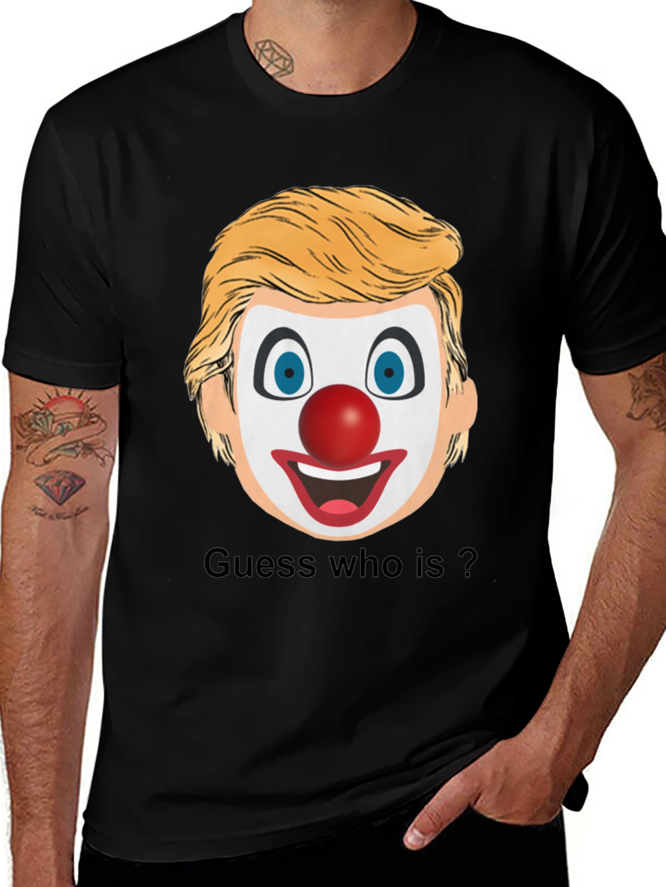 Variant 27 of Clown Face Guess Who T-Shirt