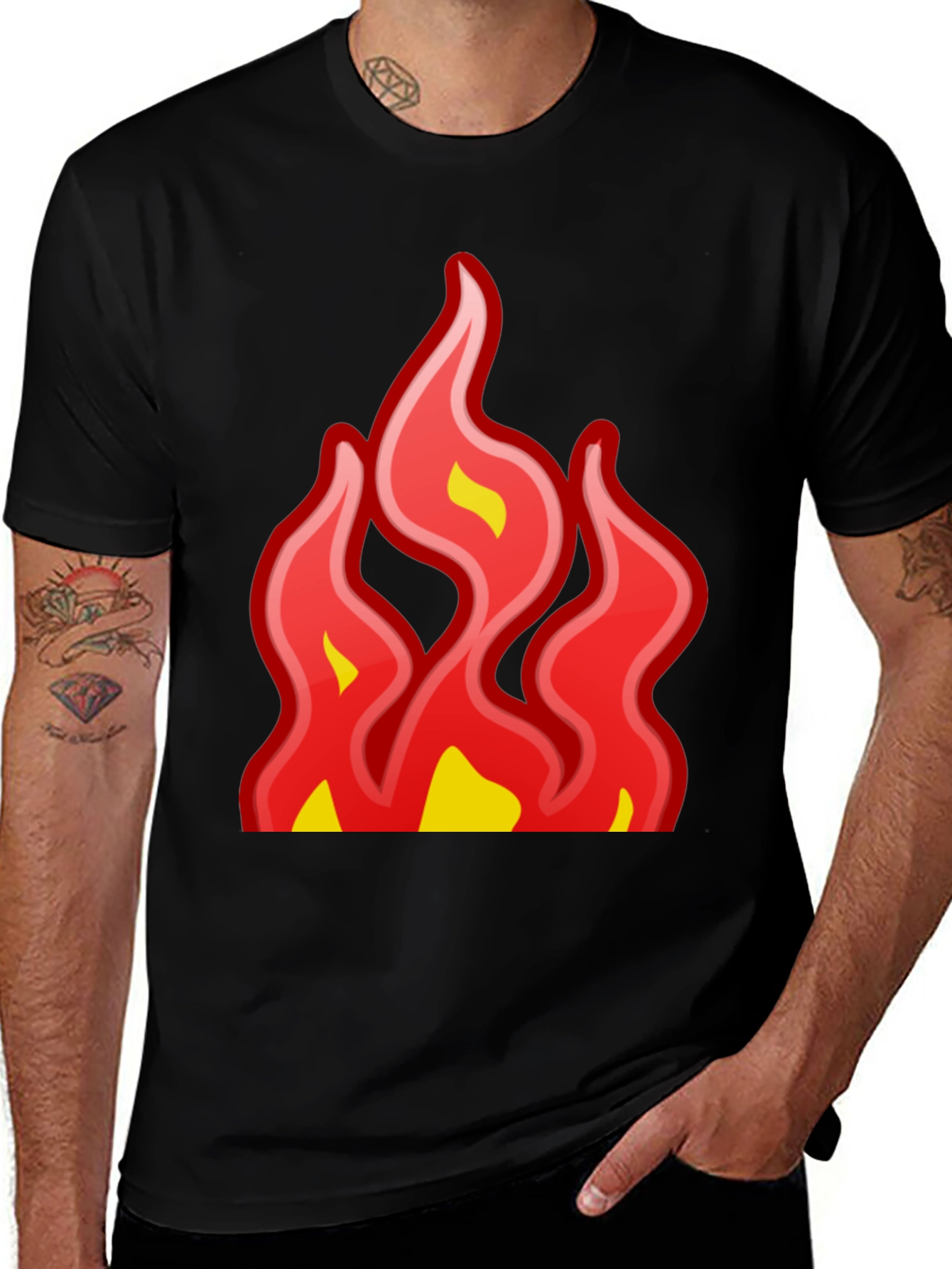 Variant 26 of Fiery Graphic Tee - Bold Statement T-Shirt