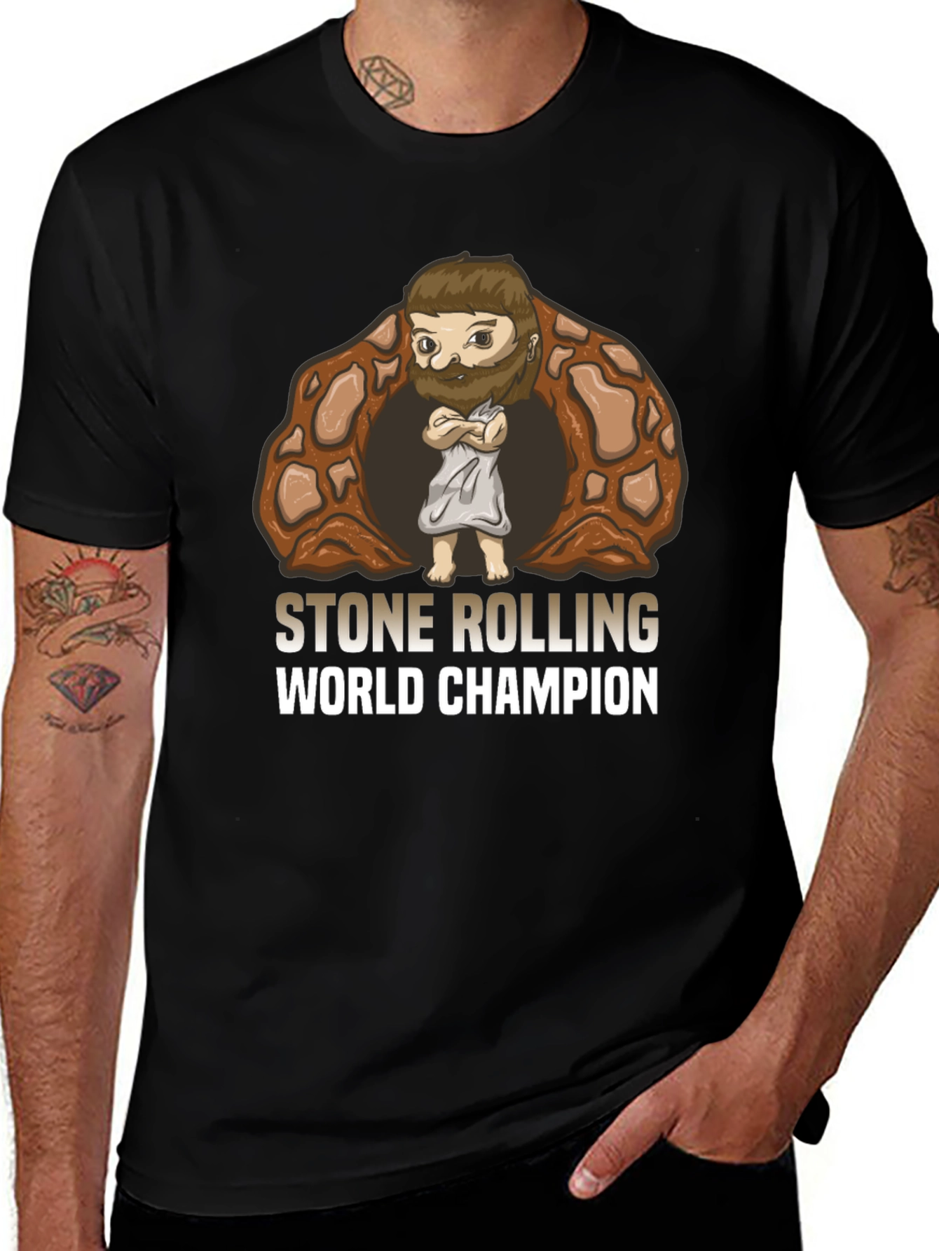 Variant 3 of Stone Rolling World Champion Graphic Tee