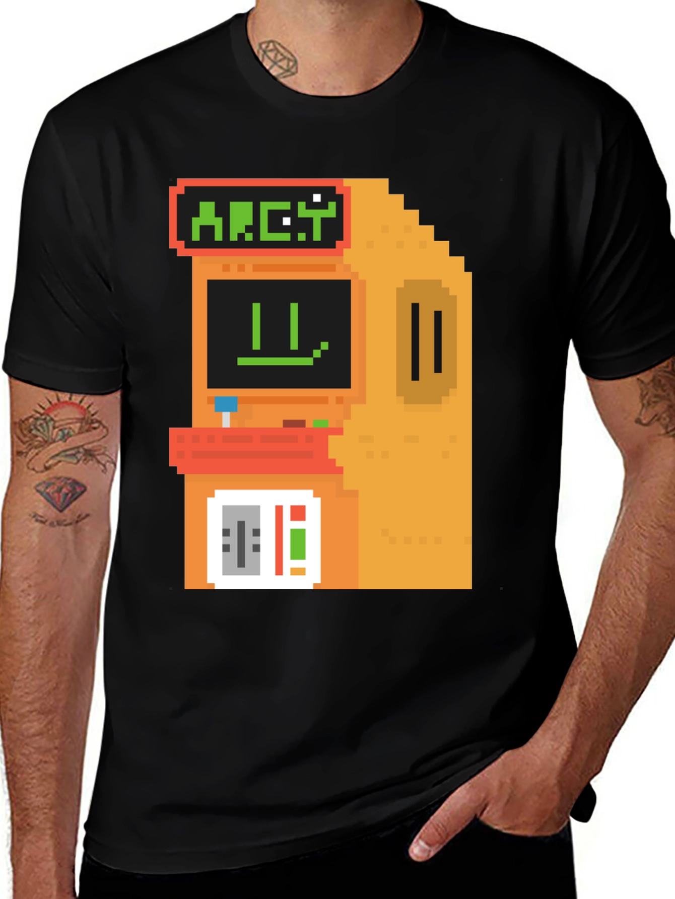 Variant 13 of Retro Arcade Pixel Art Graphic Tee