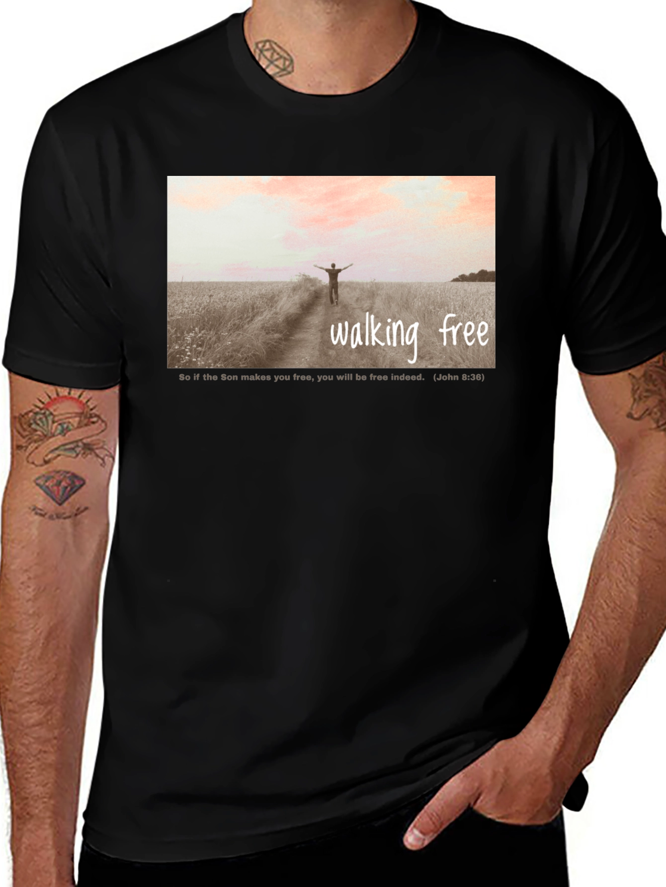 Variant 4 of Walking Free Graphic T-Shirt