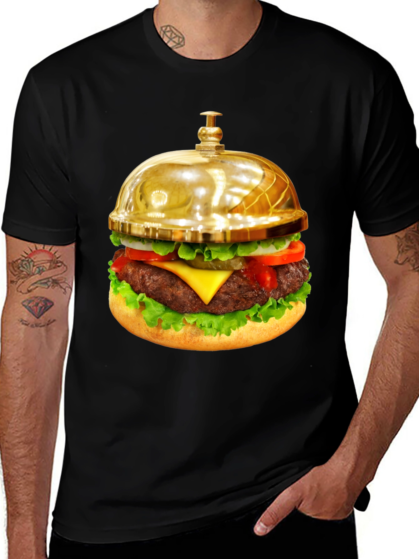 Variant 16 of Gourmet Burger Bell Graphic Tee - Unique Foodie Fashion
