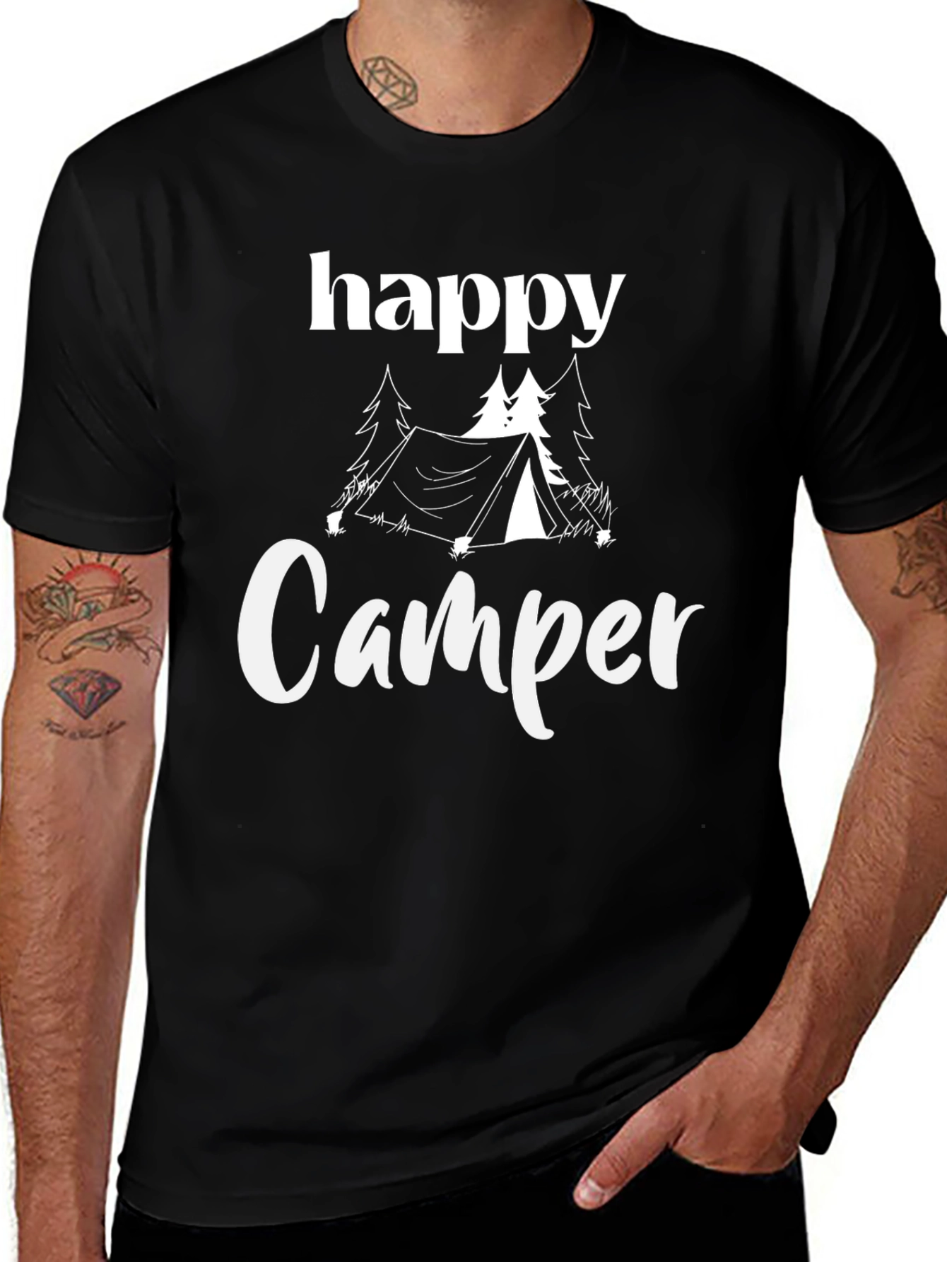 Variant 18 of Happy Camper T-Shirt - Outdoor Adventure Tee