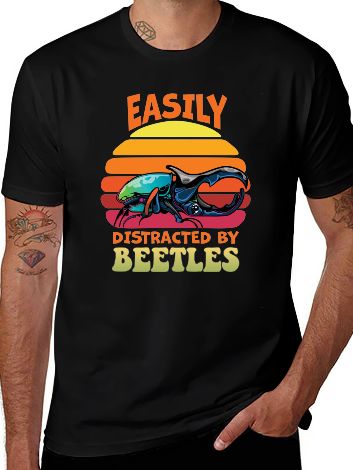 Variant 21 of Easily Distracted by Beetles T-Shirt
