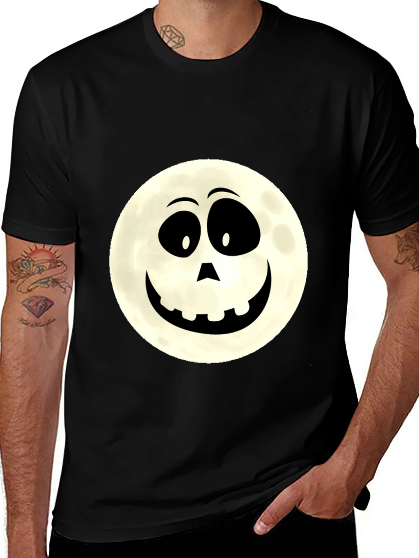 Variant 24 of Halloween Moon Face T-Shirt