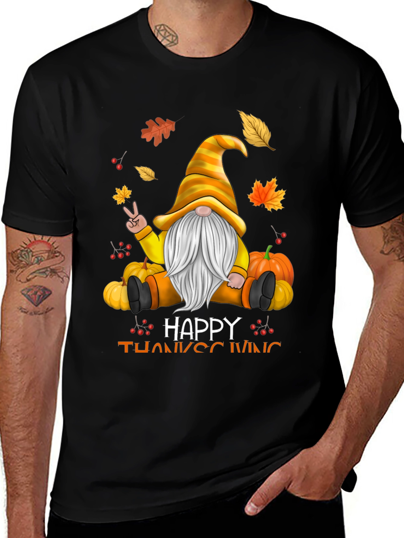Variant 14 of Happy Thanksgiving Gnome T-Shirt