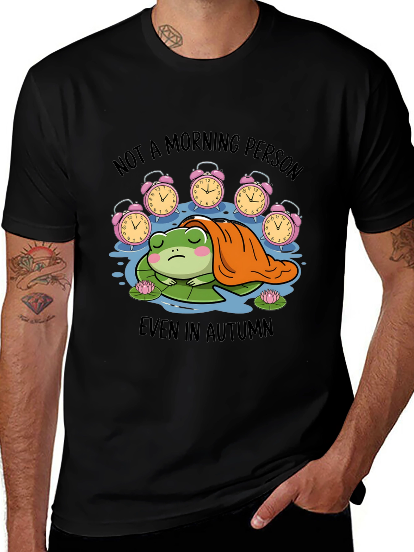 Variant 23 of Not A Morning Person Frog Tee
