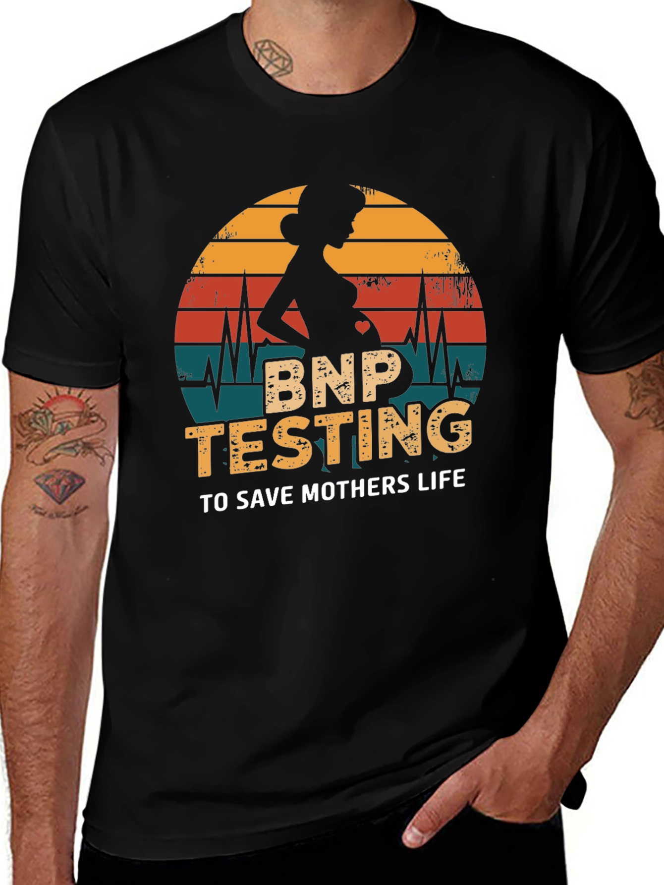 Variant 14 of BNP Testing Save Mothers Life T-Shirt
