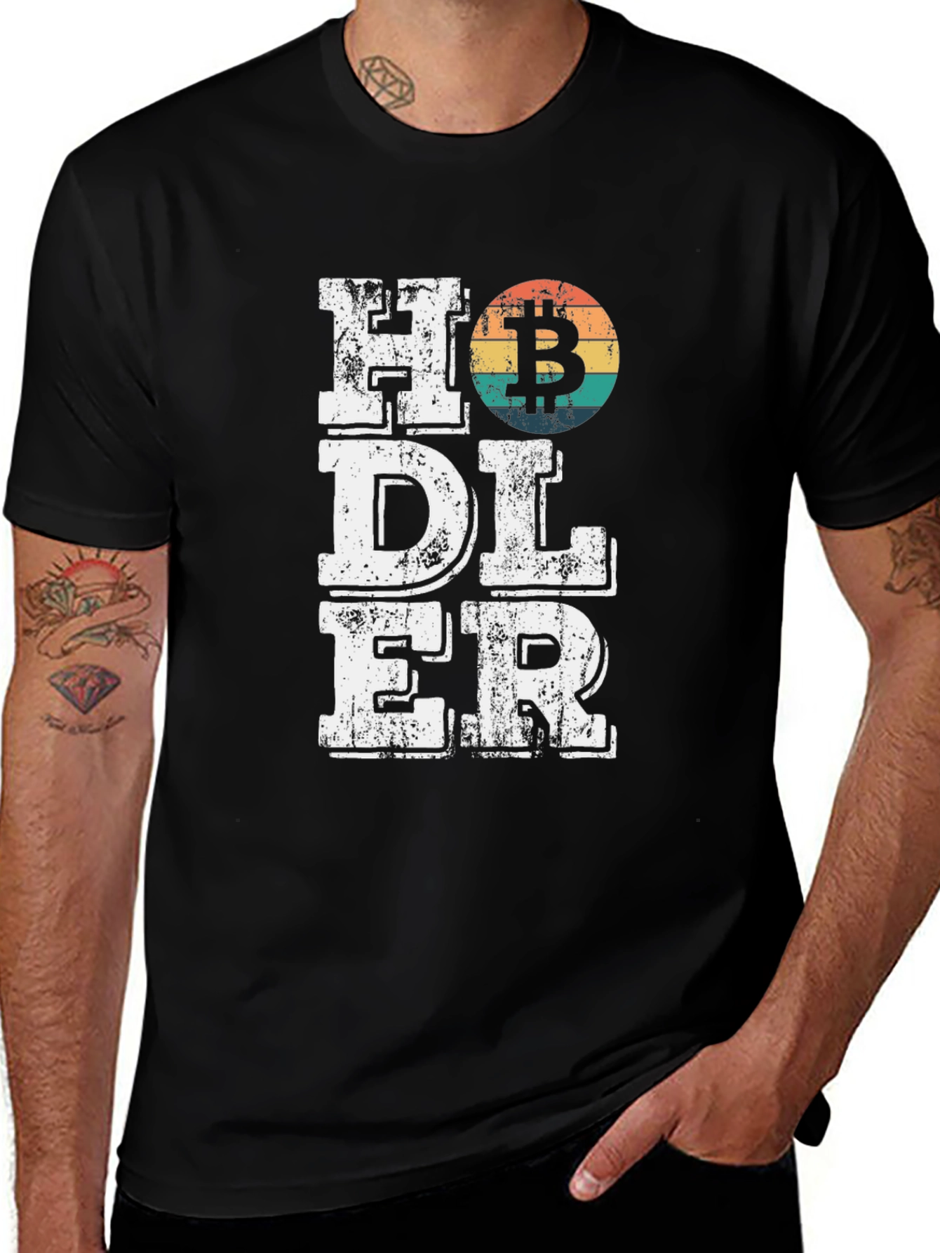 HODLER Bitcoin Crypto T-Shirt - Black