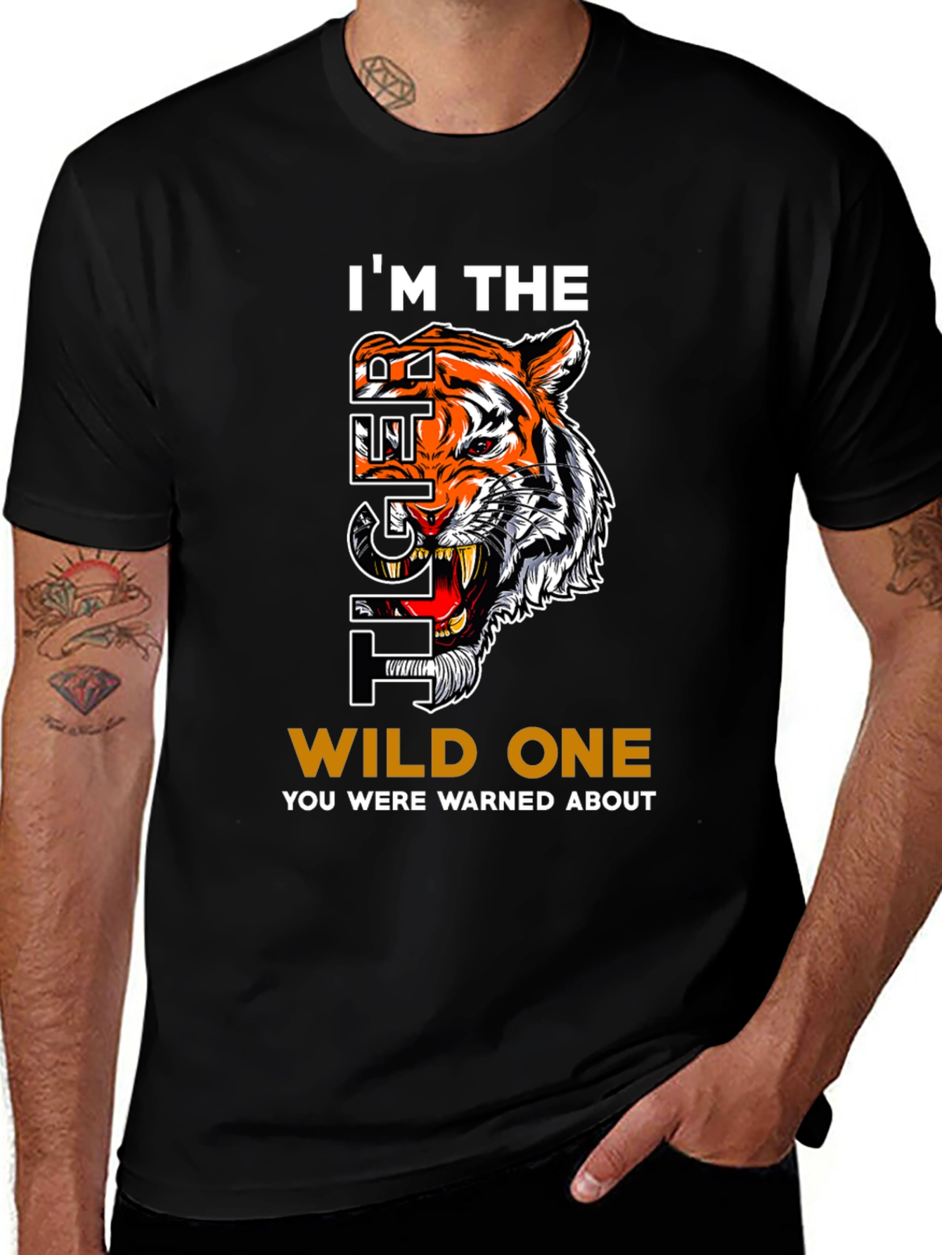 Variant 21 of I'm The Tiger Wild One Graphic Tee