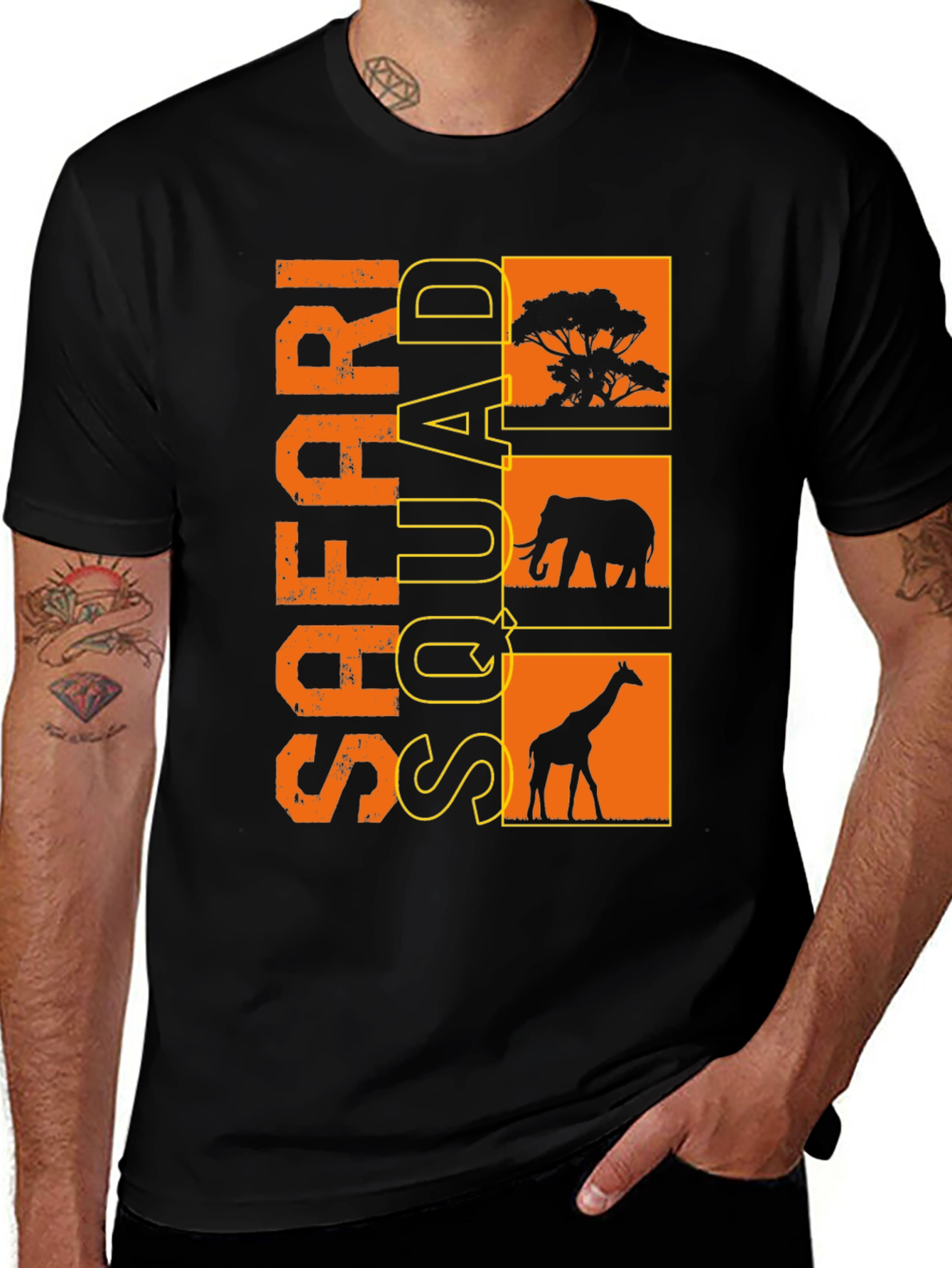 Variant 7 of Safari Squad Graphic Tee | Wildlife T-Shirt