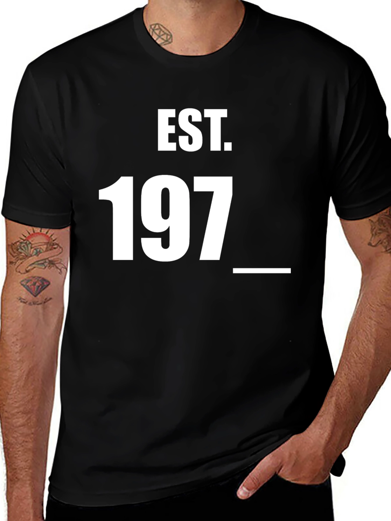 Variant 8 of Est. 197_ Graphic Tee - Unisex Soft Cotton T-Shirt