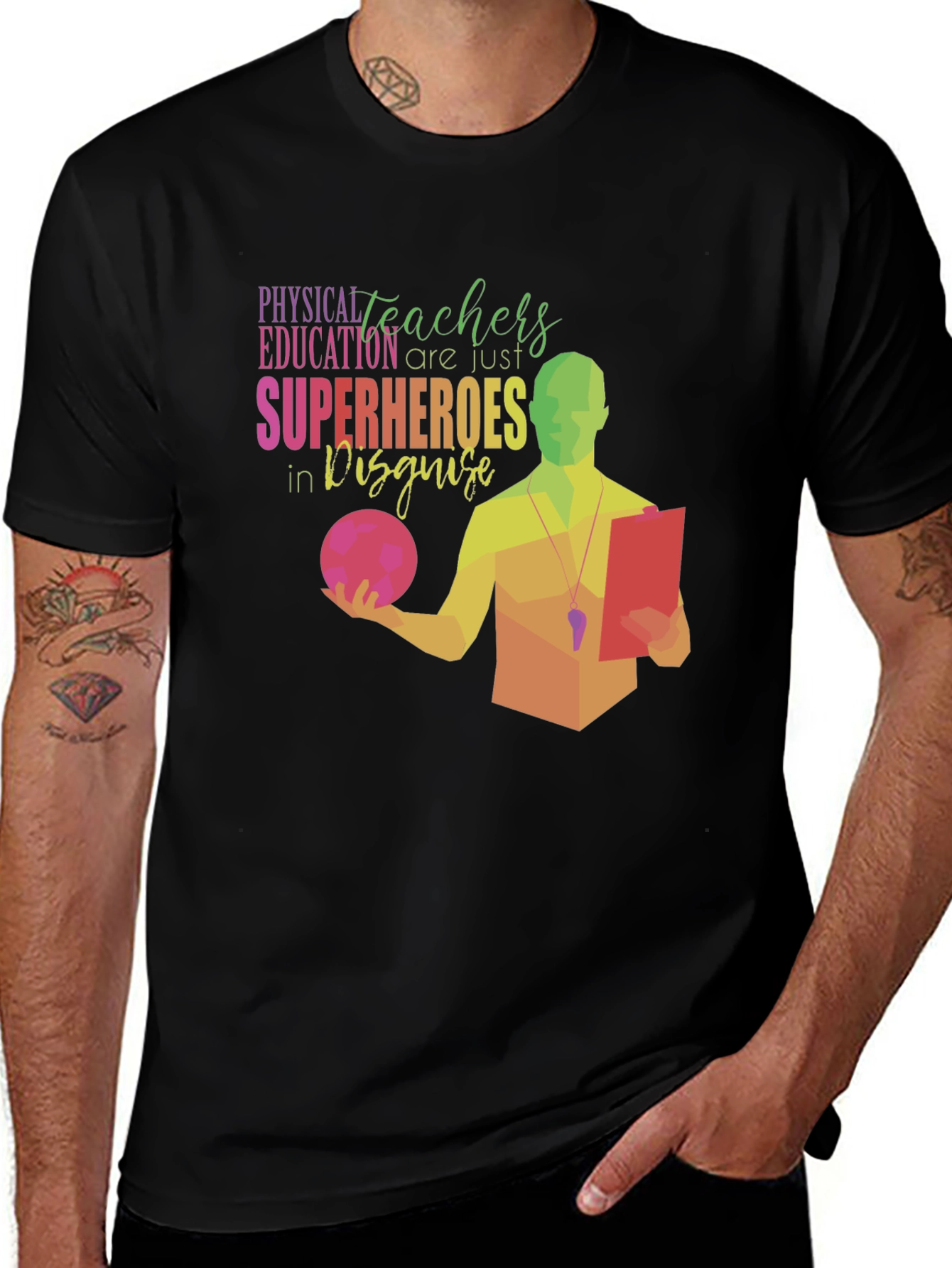 PE Teachers are Superheroes T-Shirt