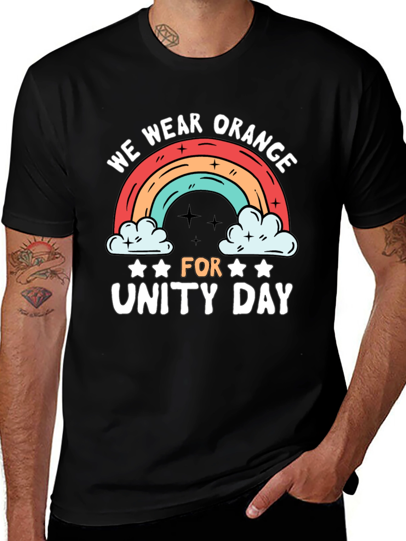 Unity Day Rainbow Graphic T-Shirt