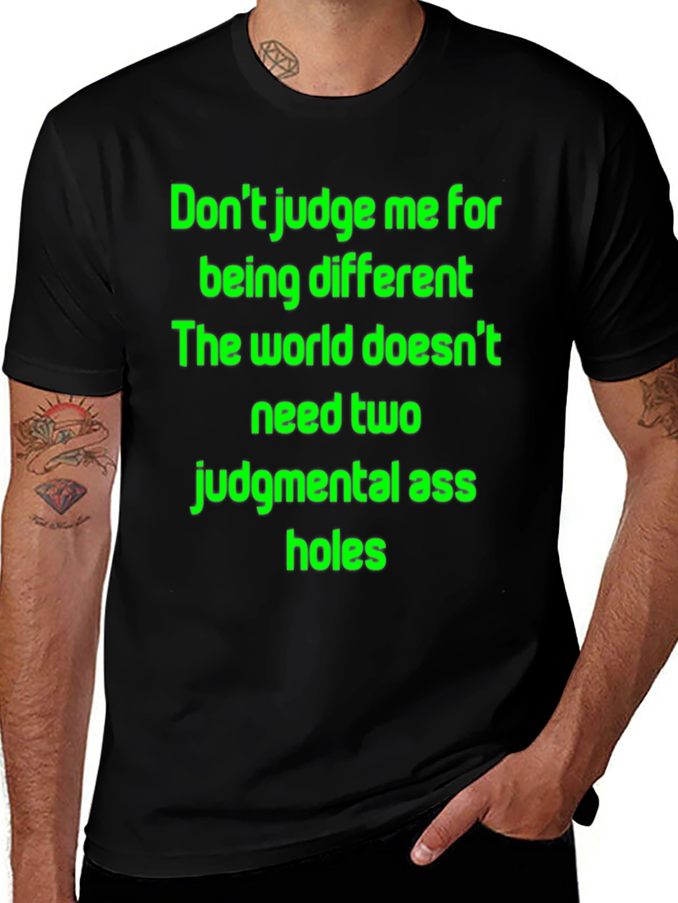 Variant 10 of Funny Statement T-Shirt: Don't Judge Me