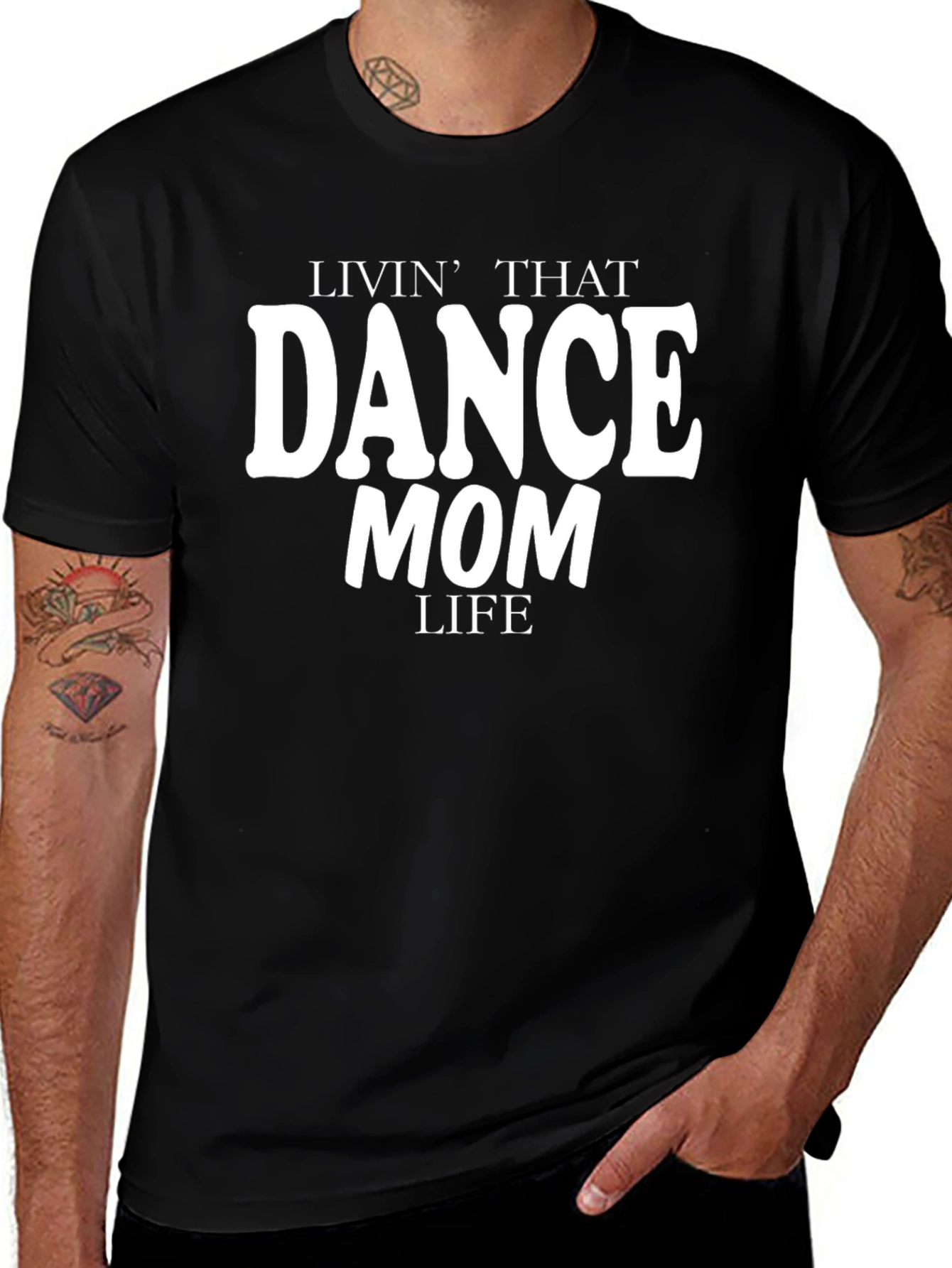 Variant 2 of Dance Mom Life T-Shirt - Black