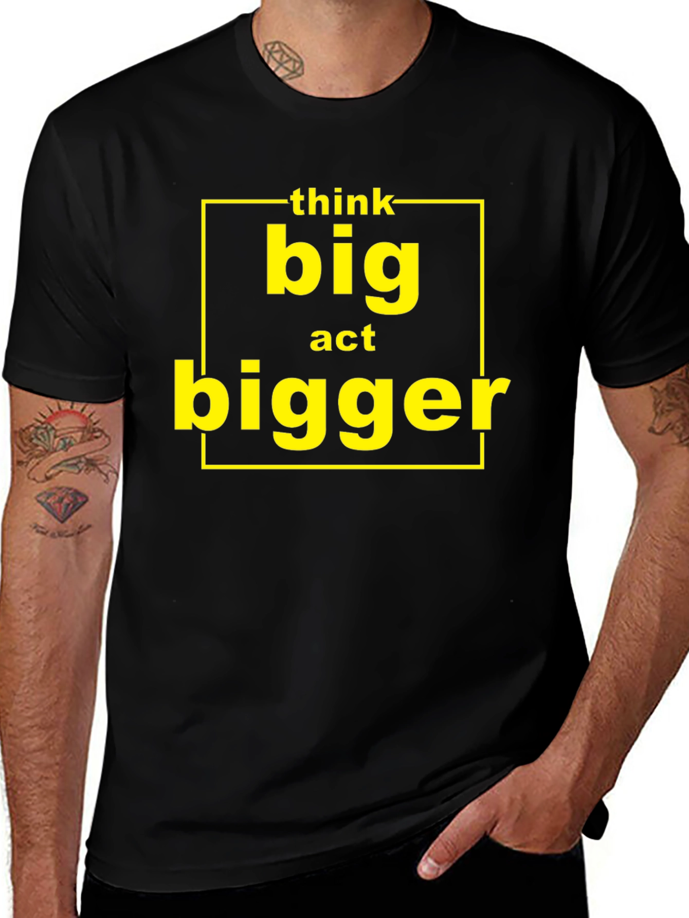 Variant 3 of Think Big Act Bigger Graphic T-Shirt