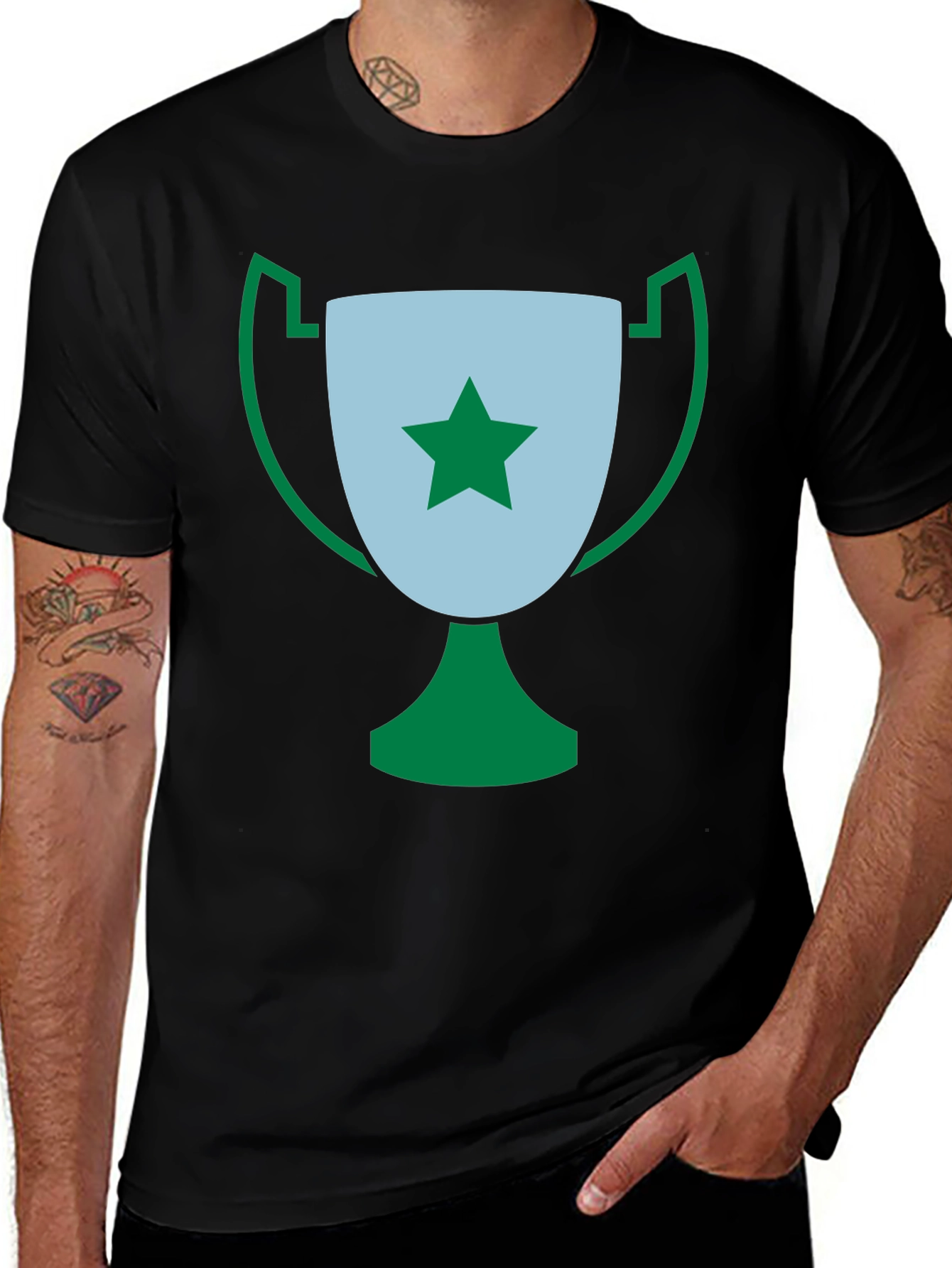 Champion Tee - Trophy Graphic Black T-Shirt