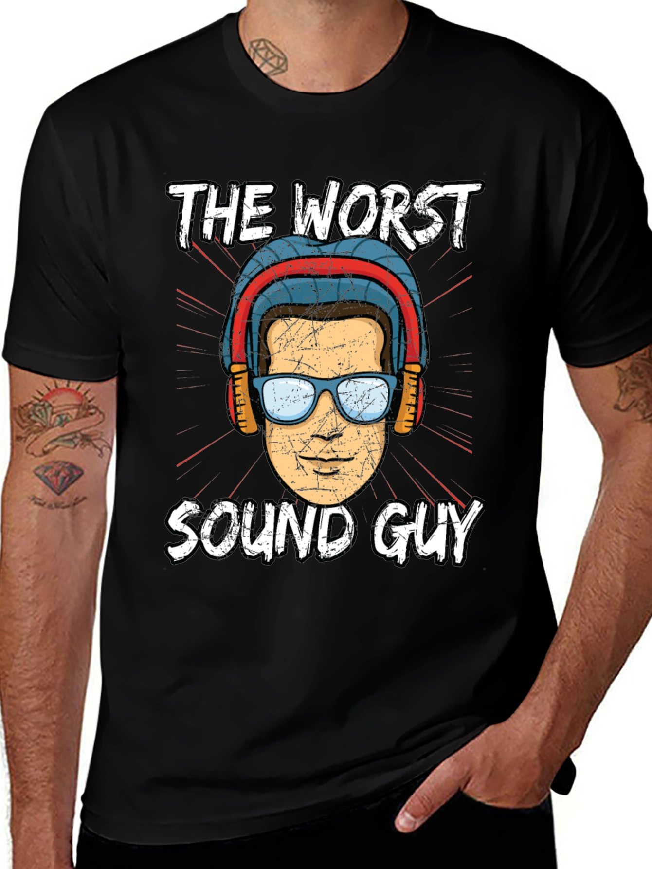 Variant 5 of The Worst Sound Guy T-Shirt Funny Musician Gift