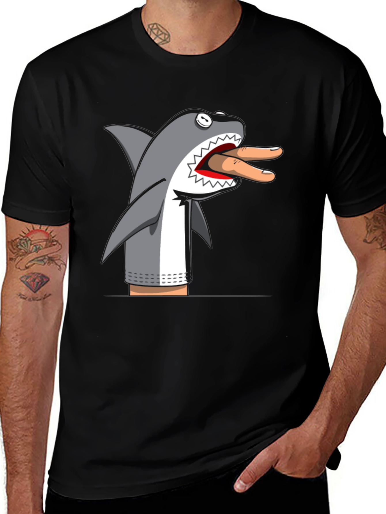 Variant 20 of Shark Puppet Graphic T-Shirt