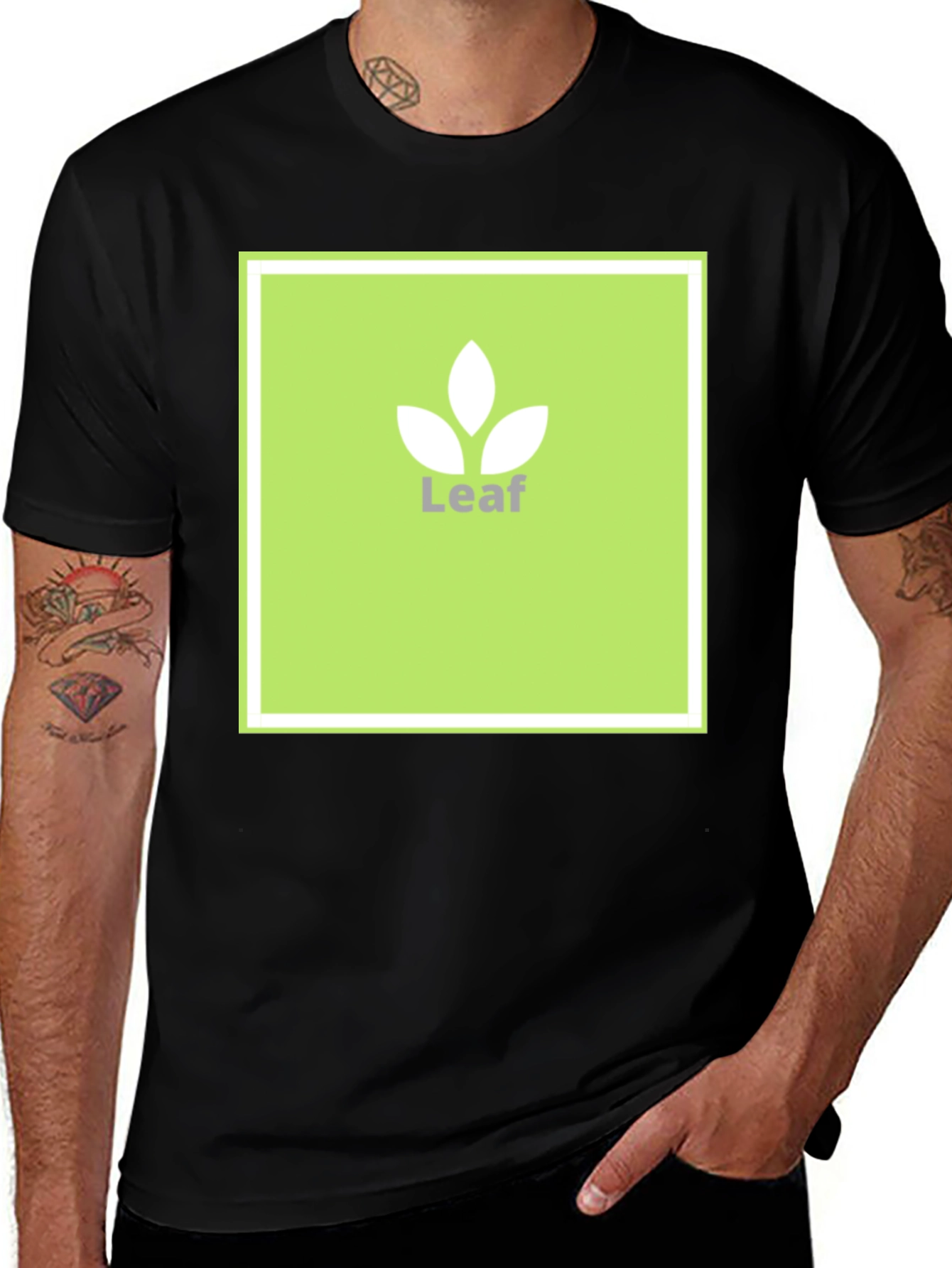 Variant 12 of Leaf Logo T-Shirt - Modern Graphic Tee