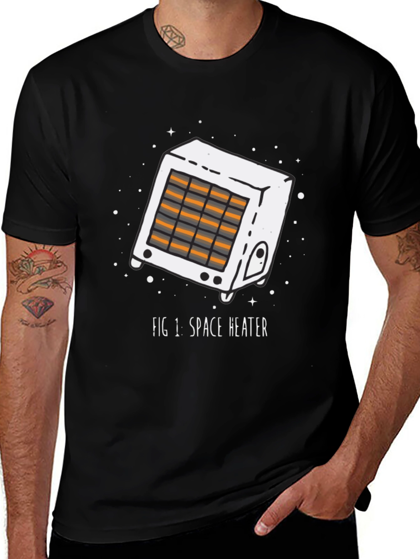 Space Heater Graphic T-Shirt - Quirky Design