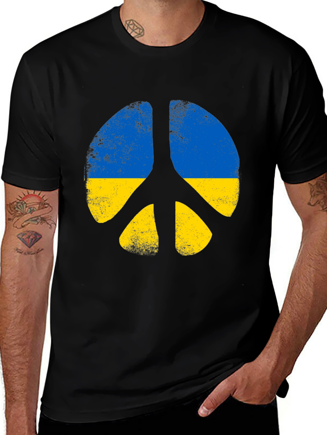 Ukraine Peace Sign T-Shirt