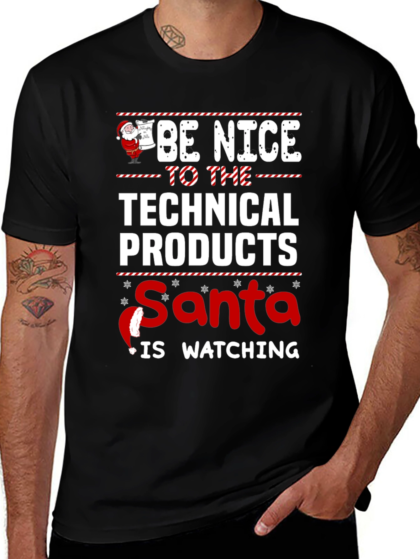 Technical Products Santa Watching T-Shirt