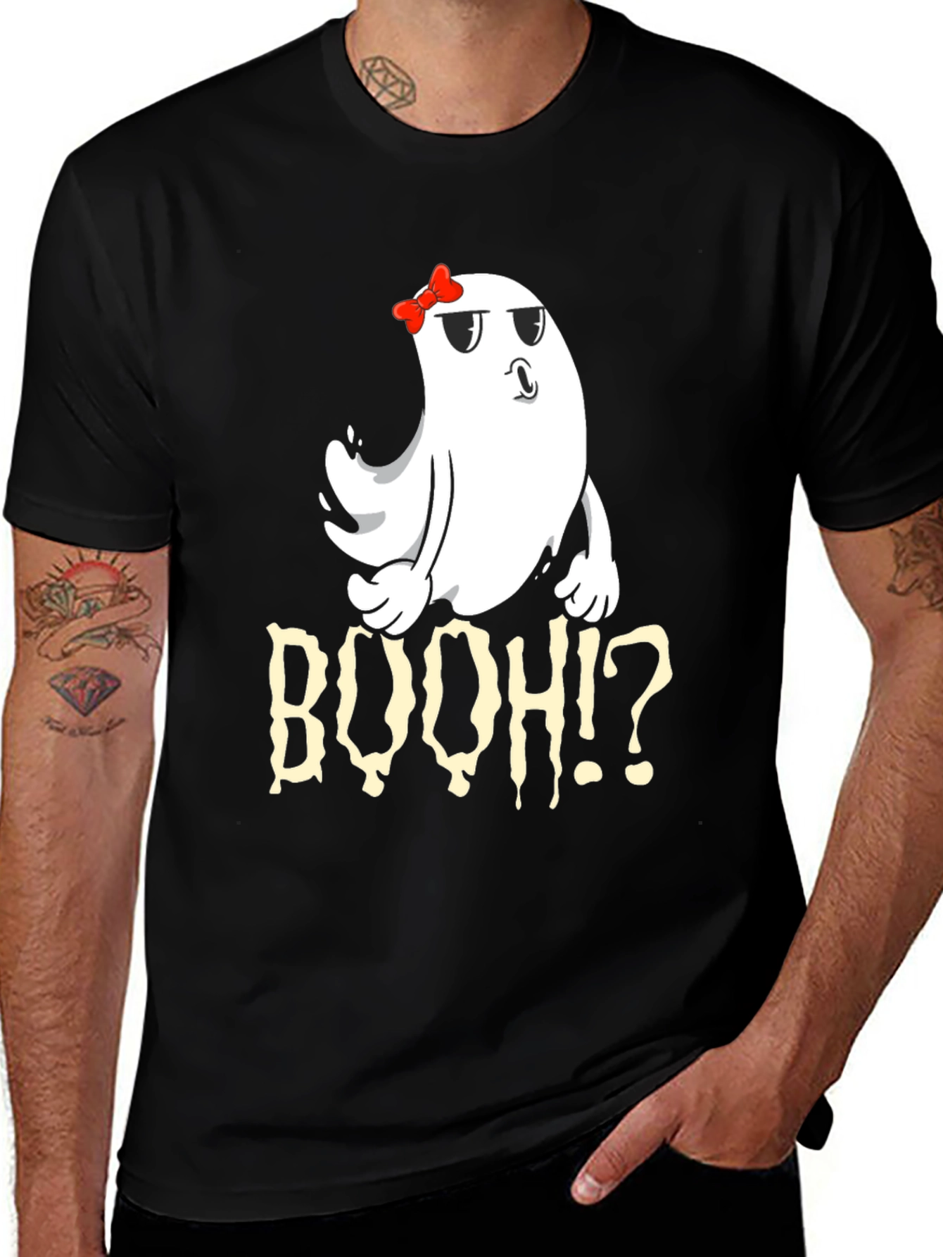 Variant 4 of BooH! Ghost Graphic Tee - Halloween T-Shirt