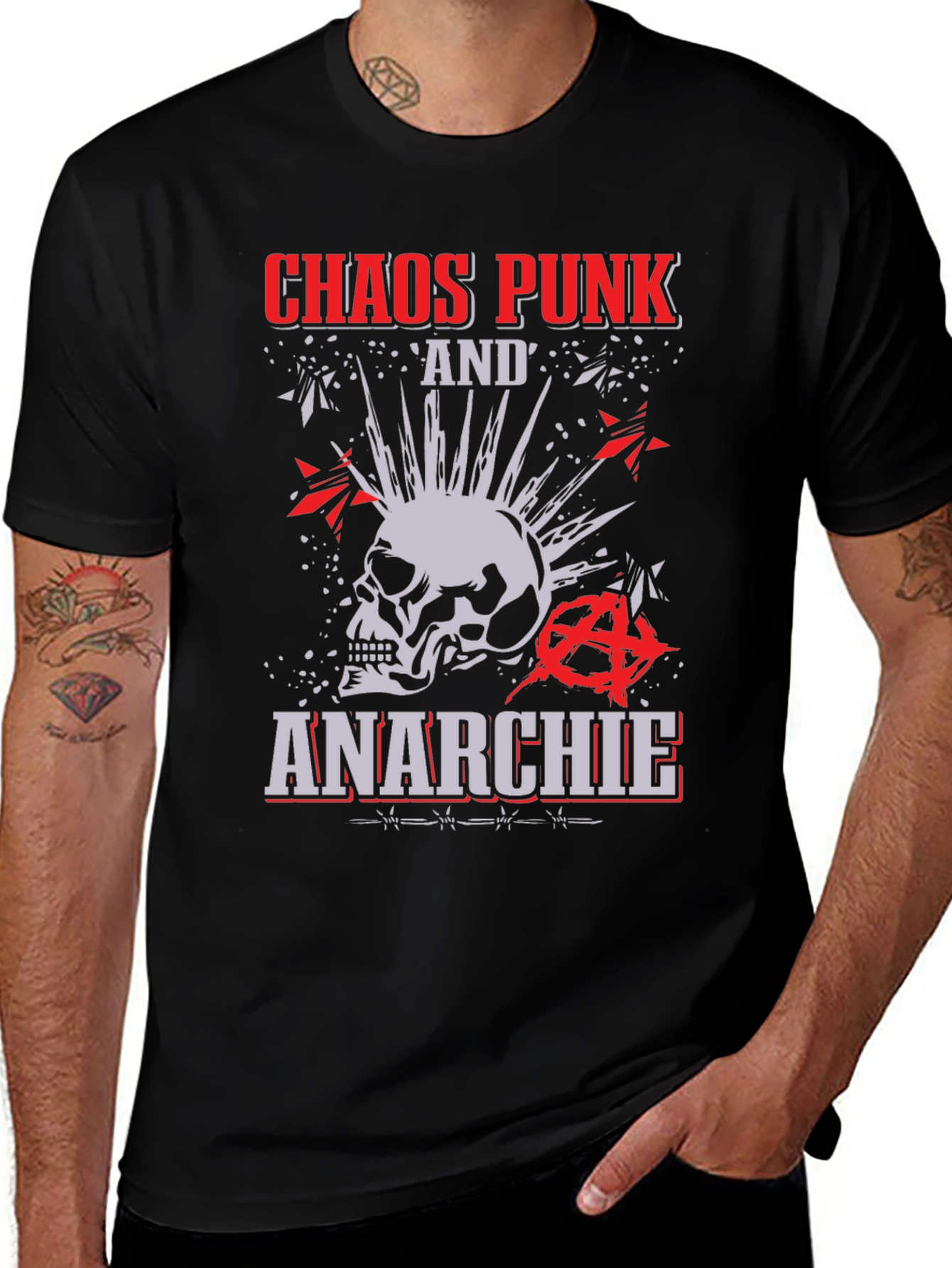 Variant 17 of Chaos Punk Anarchie T-Shirt - Stylish Rebellion