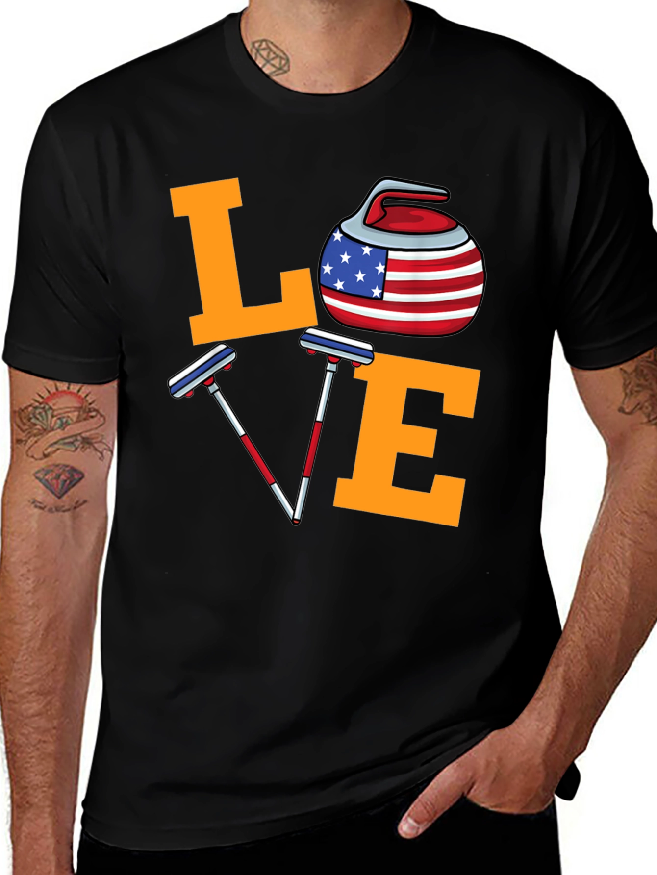 Variant 24 of USA Curling Love T-Shirt