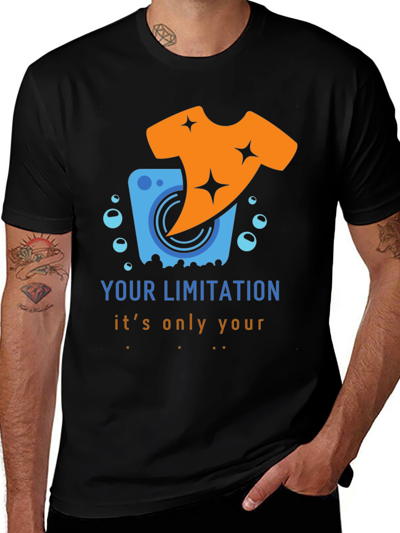 Variant 10 of Laundry Humor T-Shirt: Your Limitation