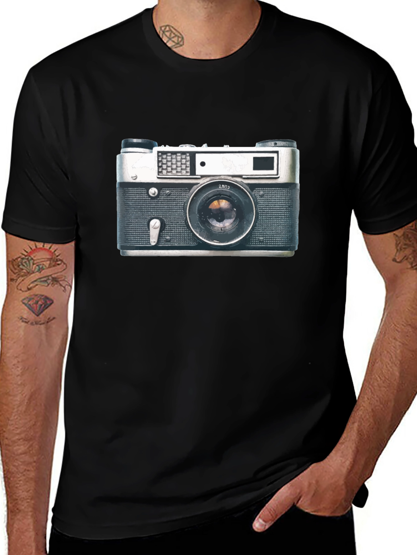 Variant 11 of Vintage Camera Graphic T-Shirt - Retro Style Tee