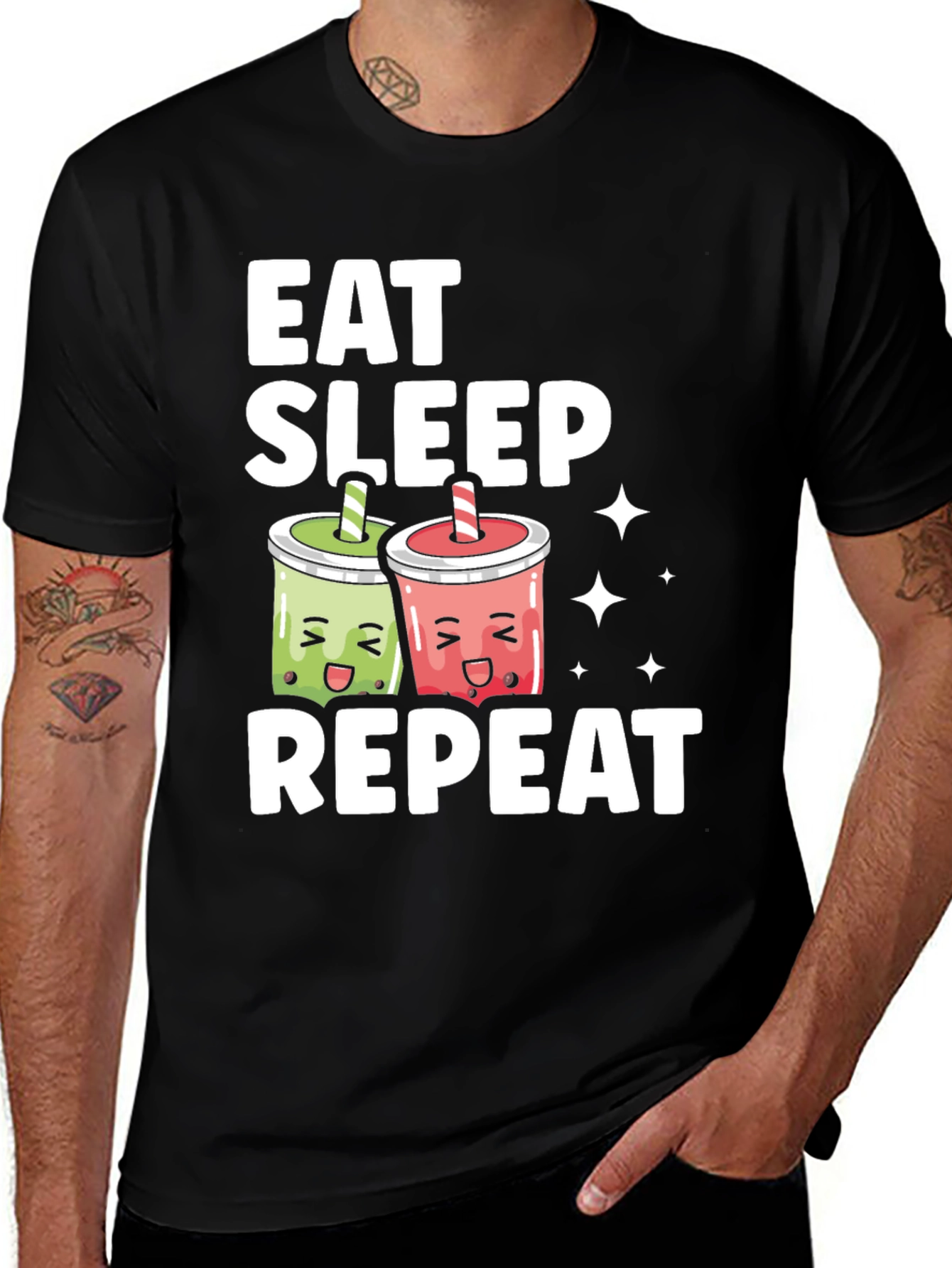 Variant 30 of Eat Sleep Repeat Boba T-Shirt