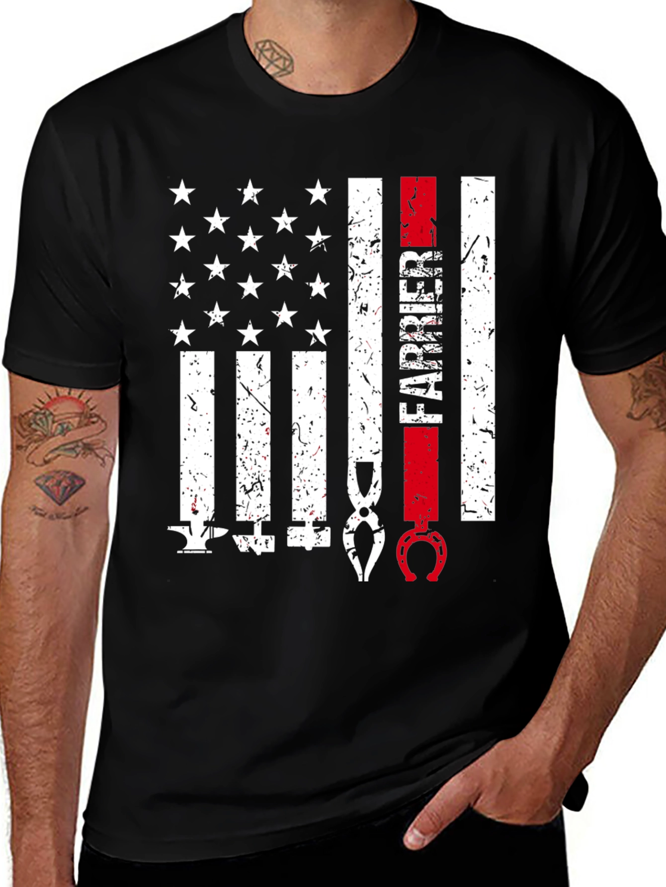 Farrier American Flag T-Shirt