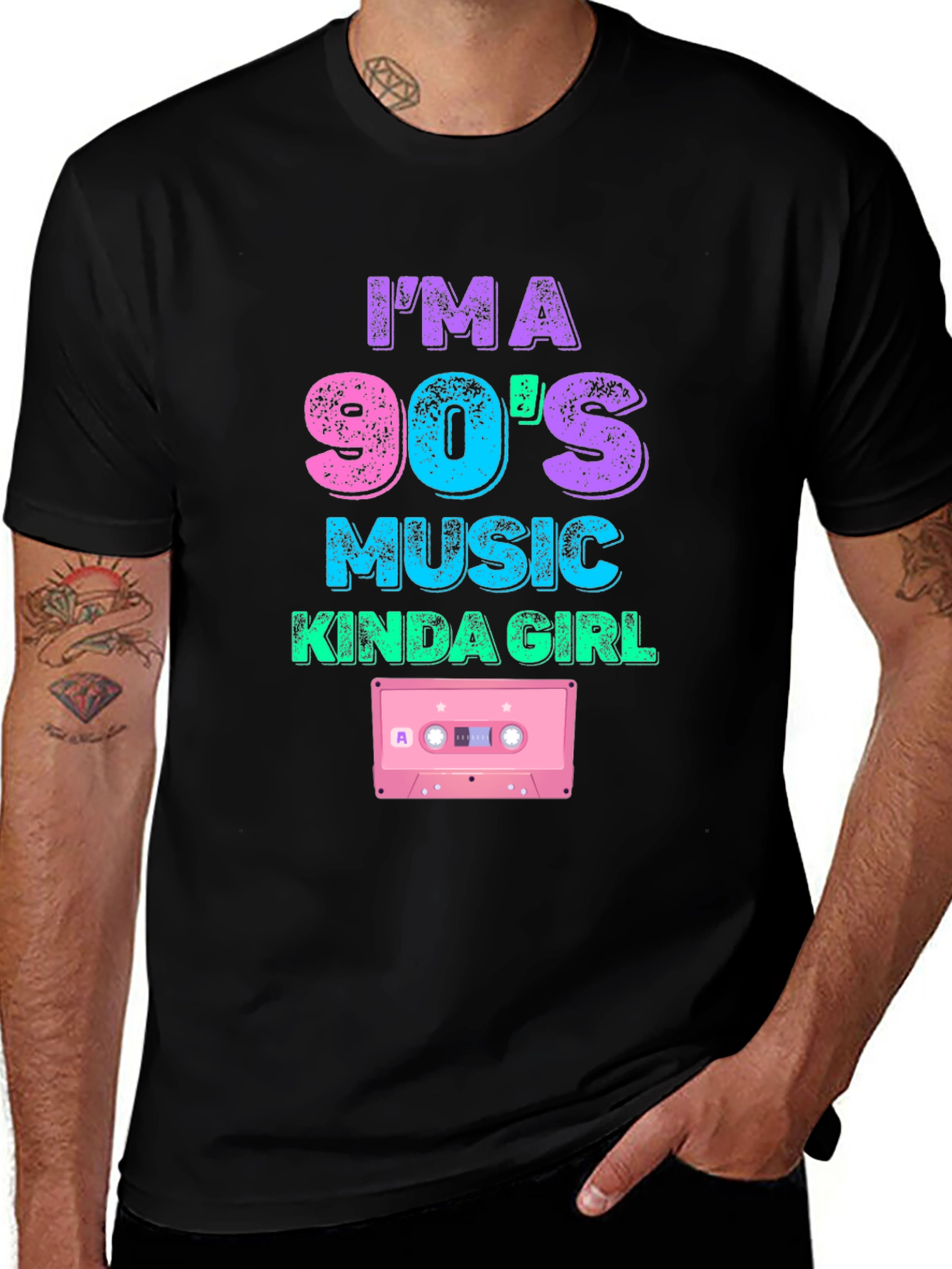 Variant 29 of I'm a 90's Music Kinda Girl Graphic Tee