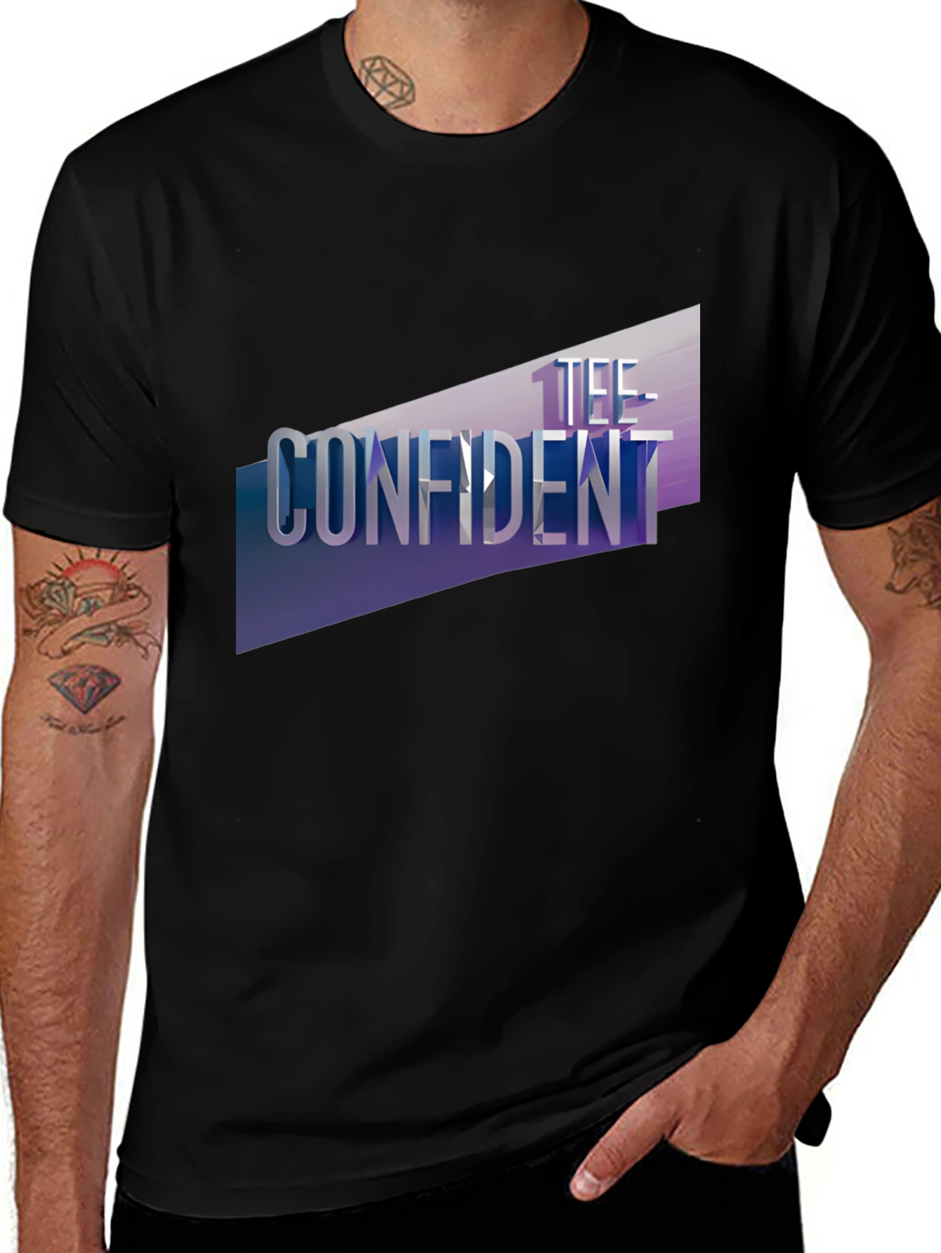 Variant 29 of The Confident Tee - Modern Graphic Print T-Shirt