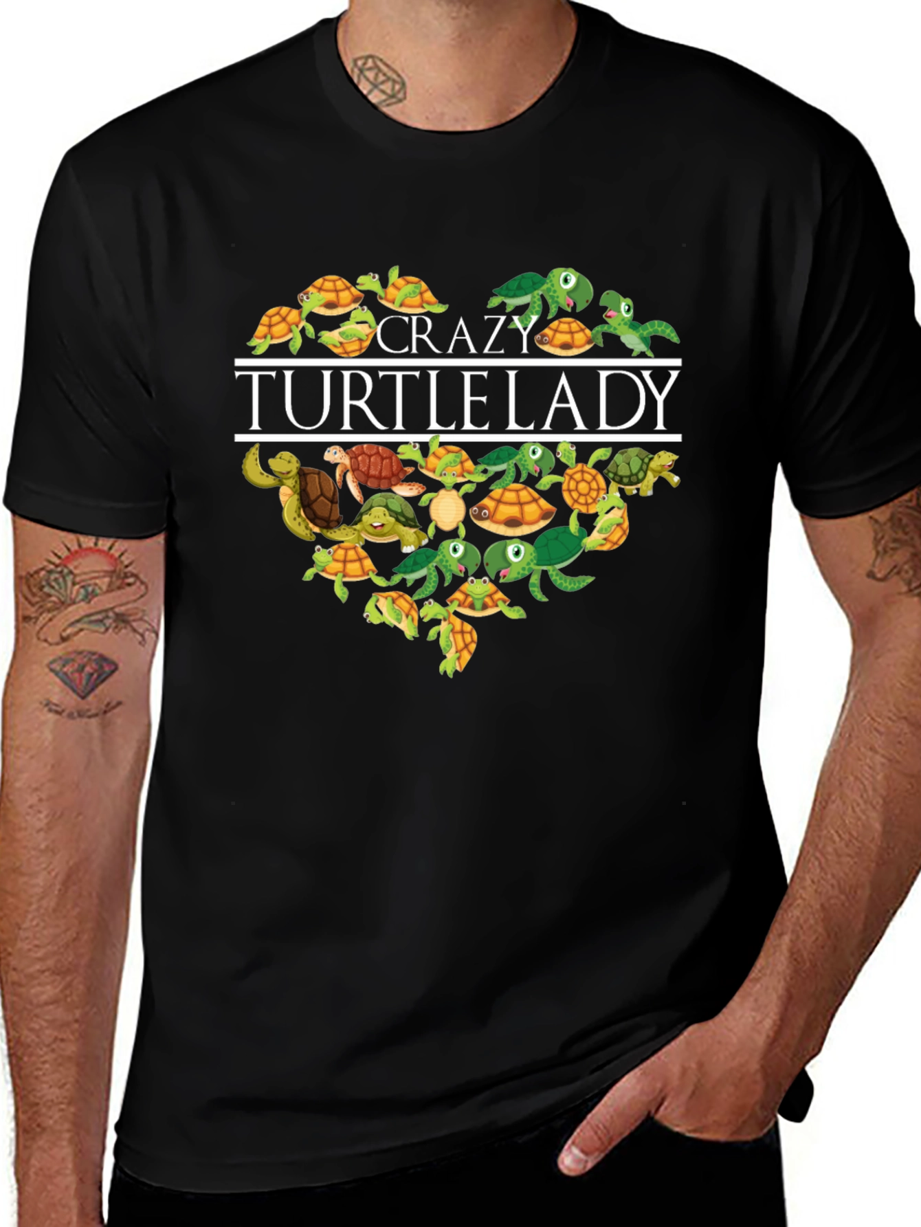 Variant 3 of Crazy Turtle Lady T-Shirt