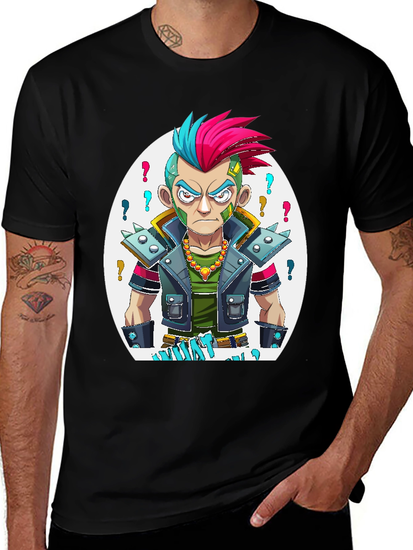 Variant 30 of Edgy Cartoon Punk T-Shirt