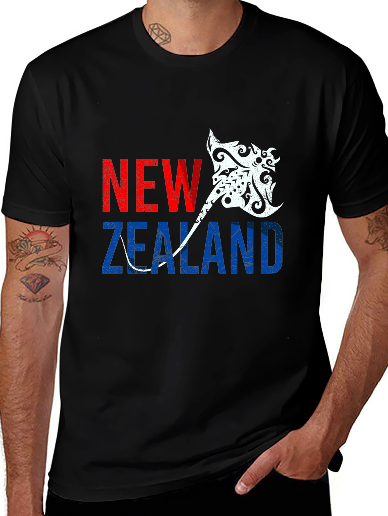 New Zealand Stingray Graphic T-Shirt